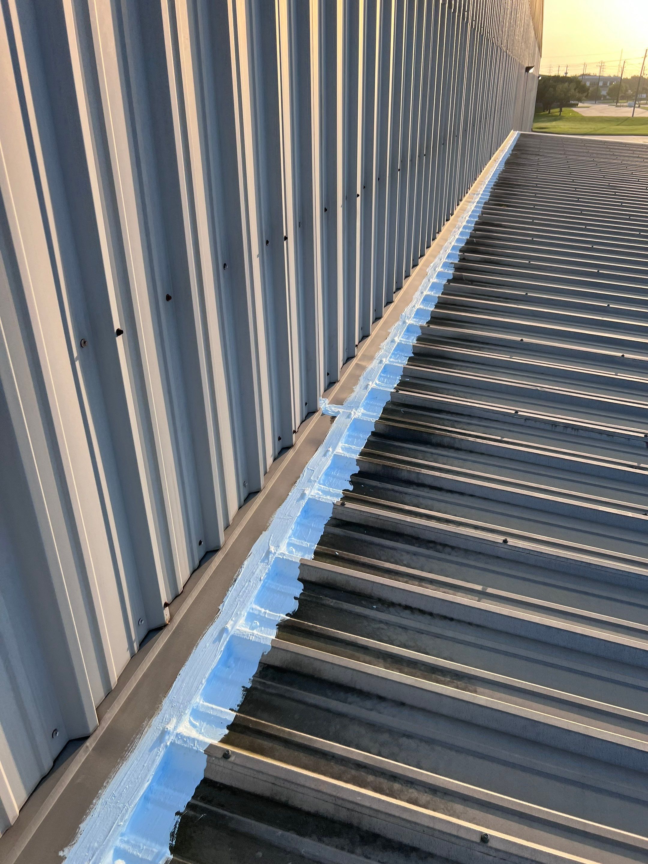 Hail Damage using Metal by Roof Repair Company