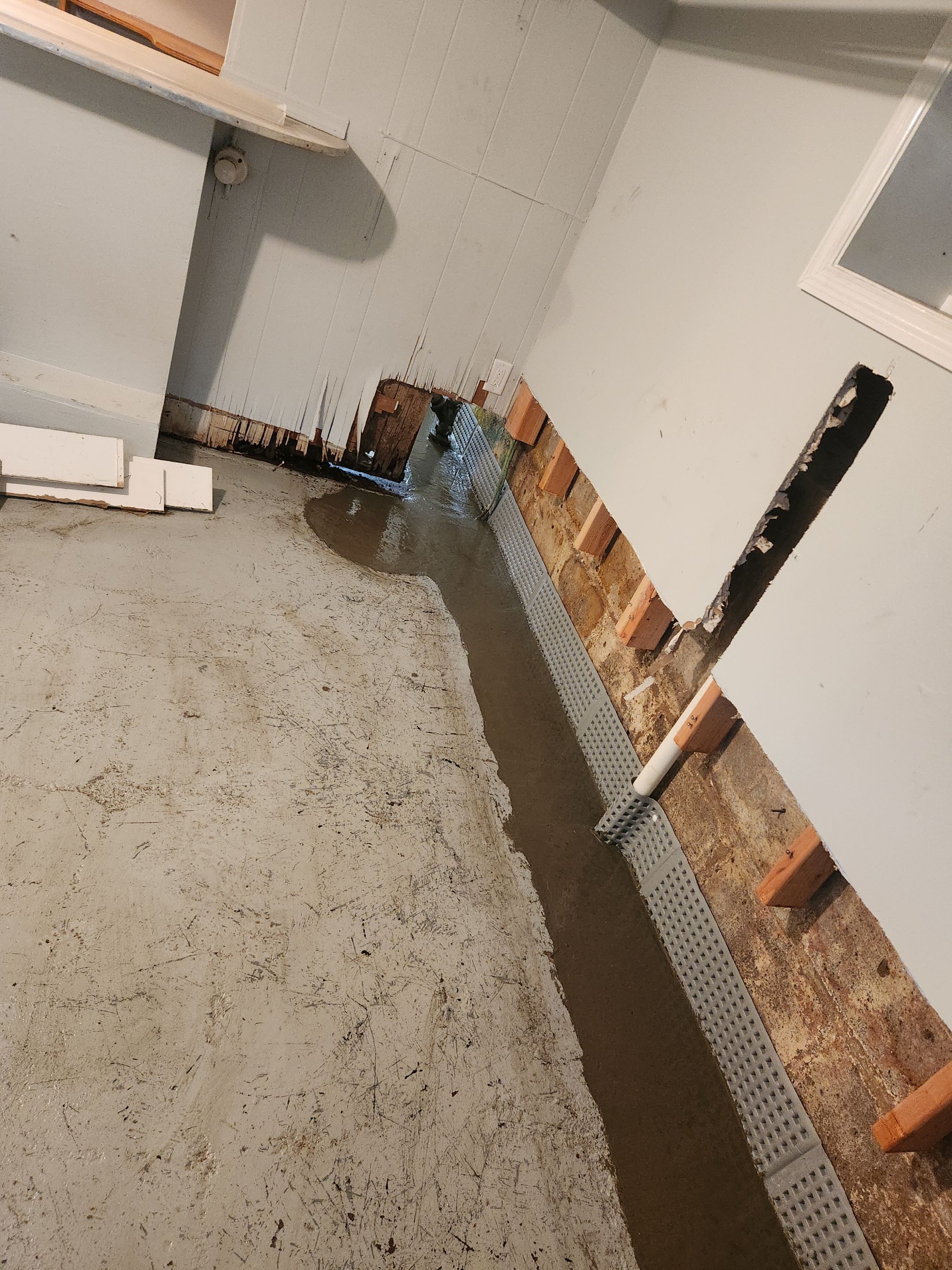 Interior French Drain West Orange NJ by Pure Service Pro, LLC 