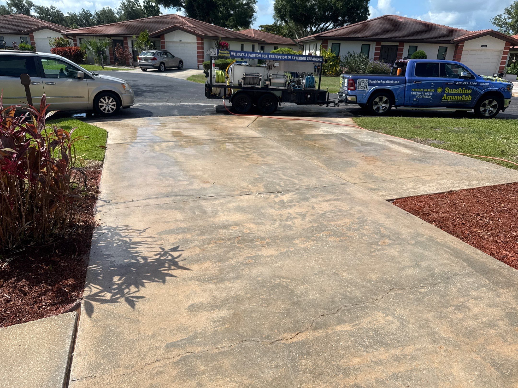Tile Roof, Driveway & Patio Cleaning – Vivienda at Bradenton I by Sunshine AquaWash