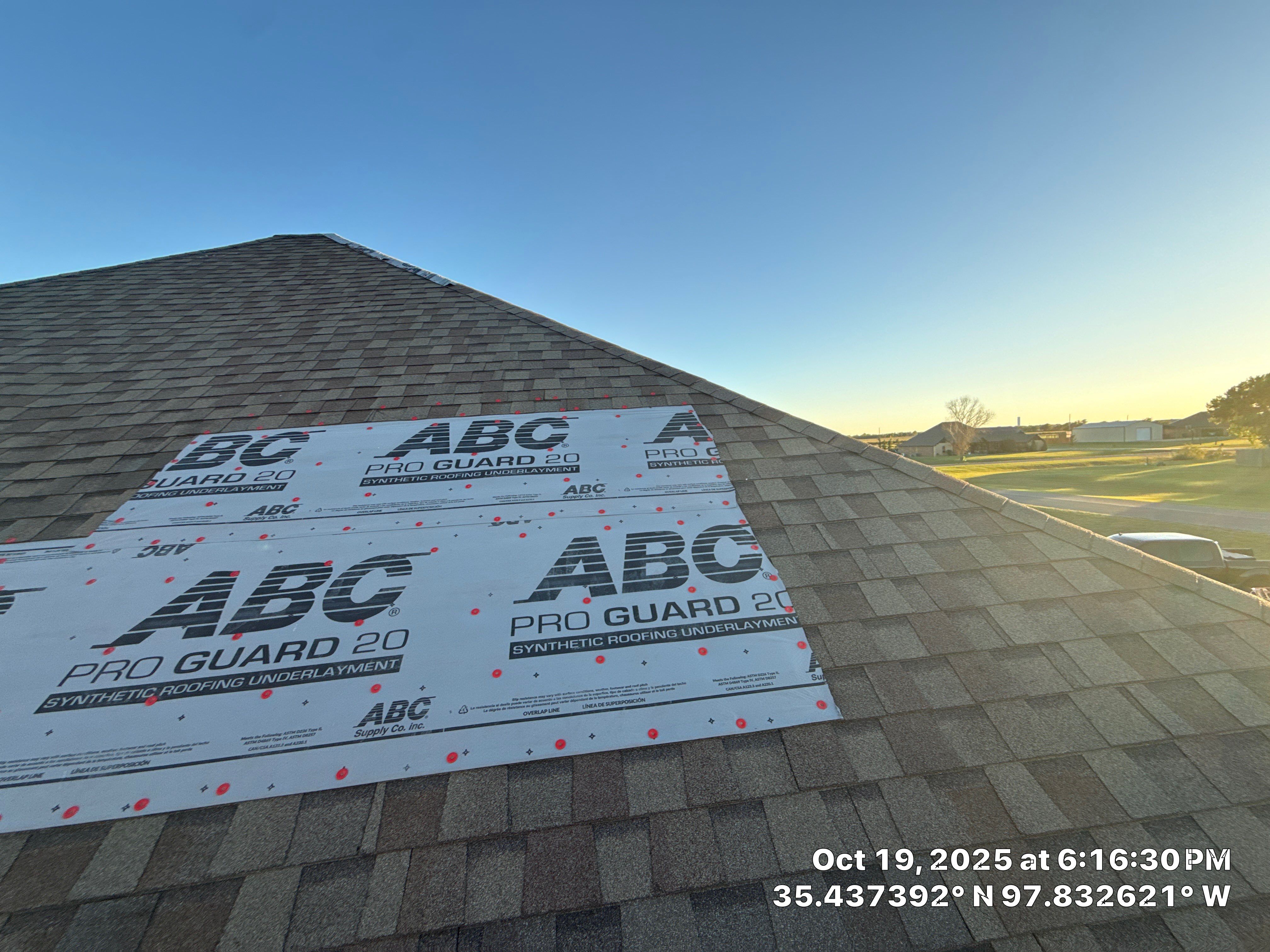 Roof repair due to shady contractor by OAK Roofing Restoration 