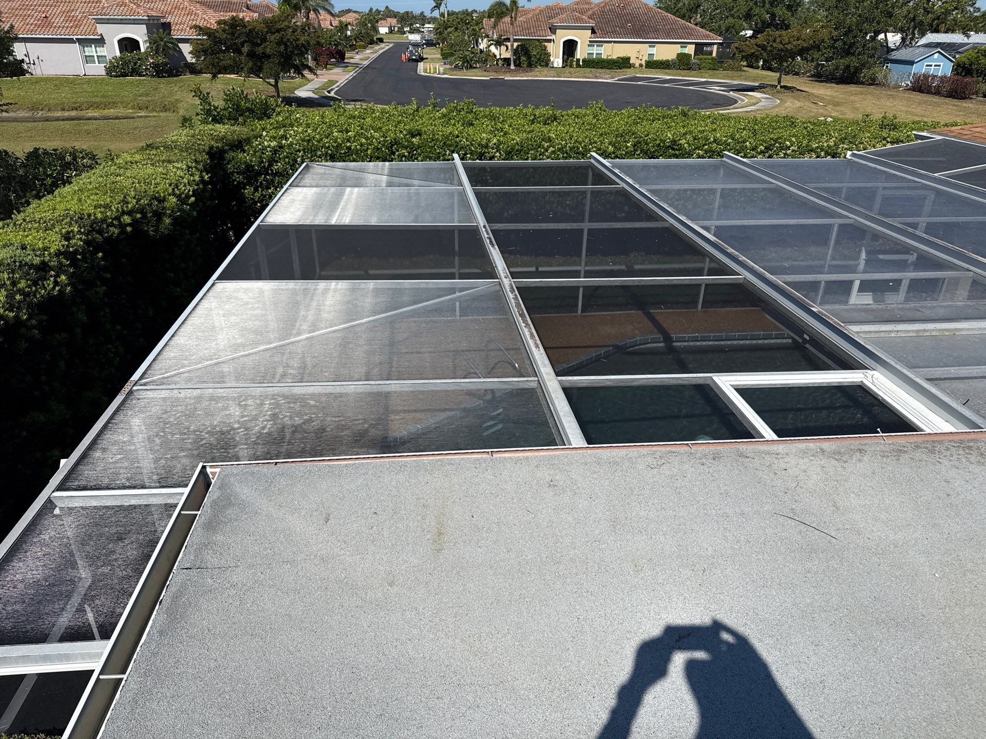 Concrete Tile Roof Cleaning in Village Green – Bradenton, FL | No Walking on Tiles! by Sunshine AquaWash
