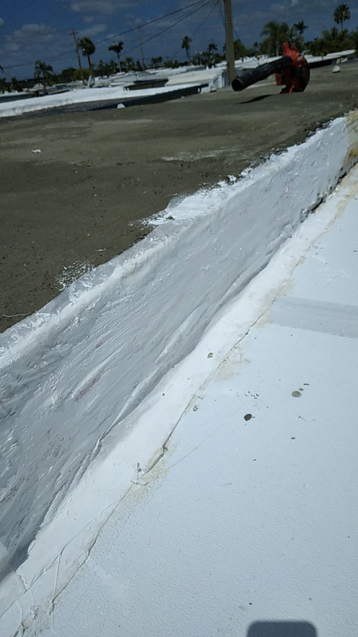 Tropical 924 100% Silicone Roof Coating Repair using Acrylic Resin by Morton Roofing, Inc.