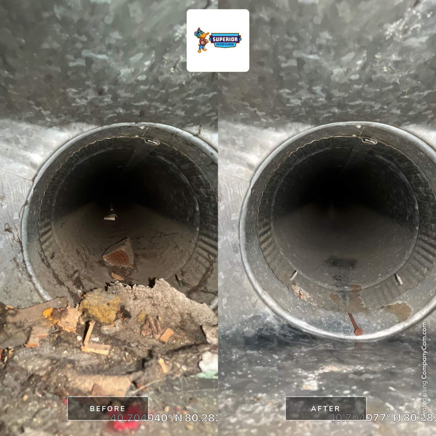 Air Duct Cleaning With a Vacuum Truck in Rochester, PA by Superior Air Duct Cleaning