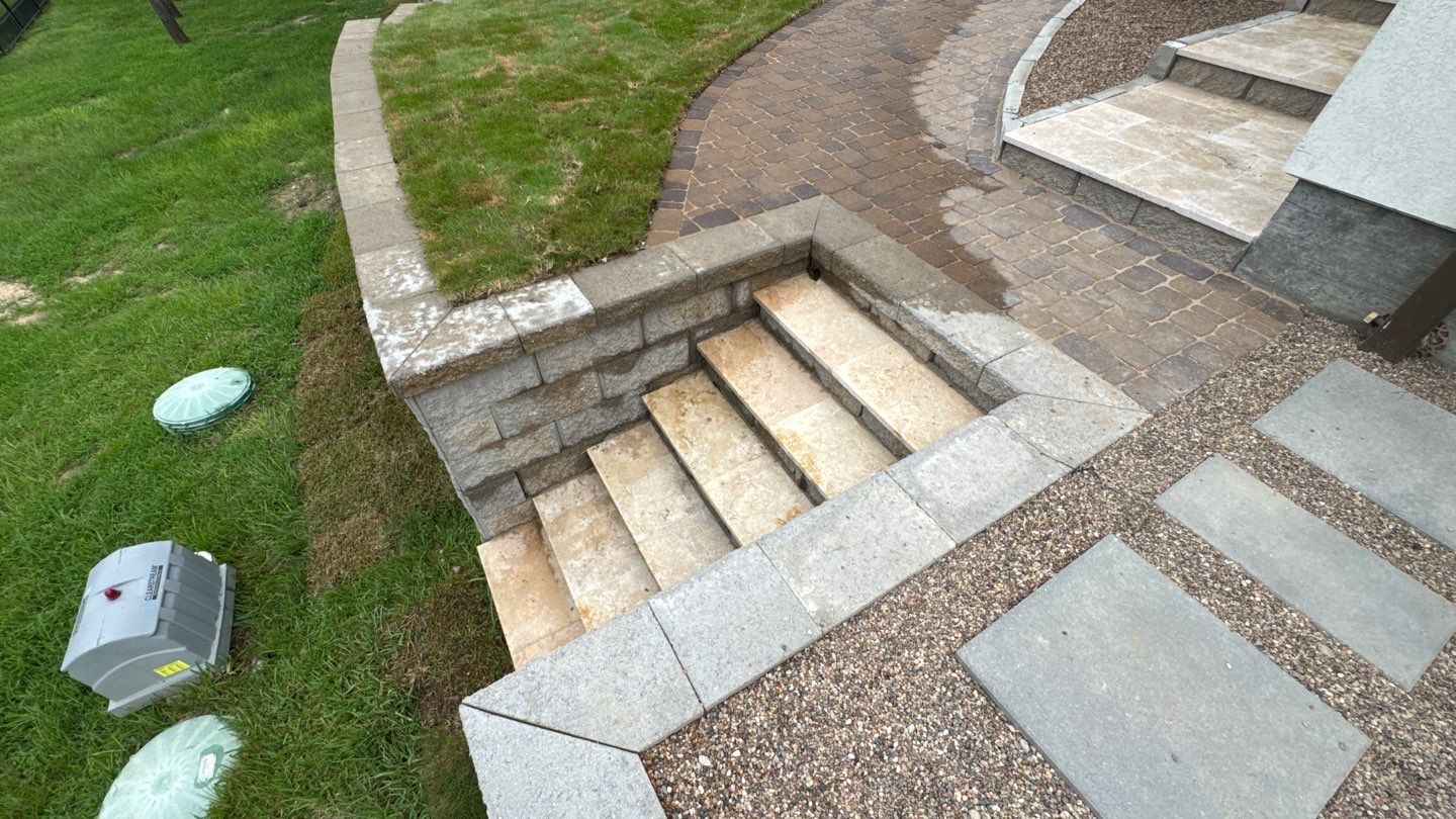 🏡 Duane’s Complete Retainer Wall & Hardscape Walkway by Texas Urban Elements