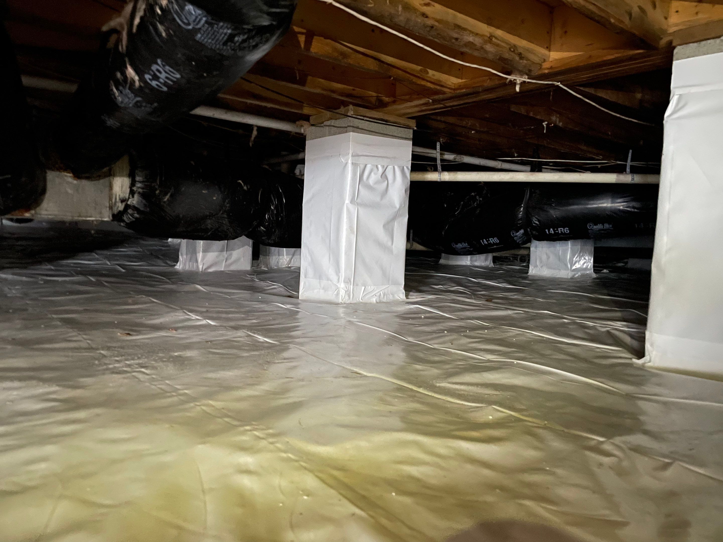Premium Encapsulation with Bora-Foam using Bora-Foam Insulation by Impact Crawlspace