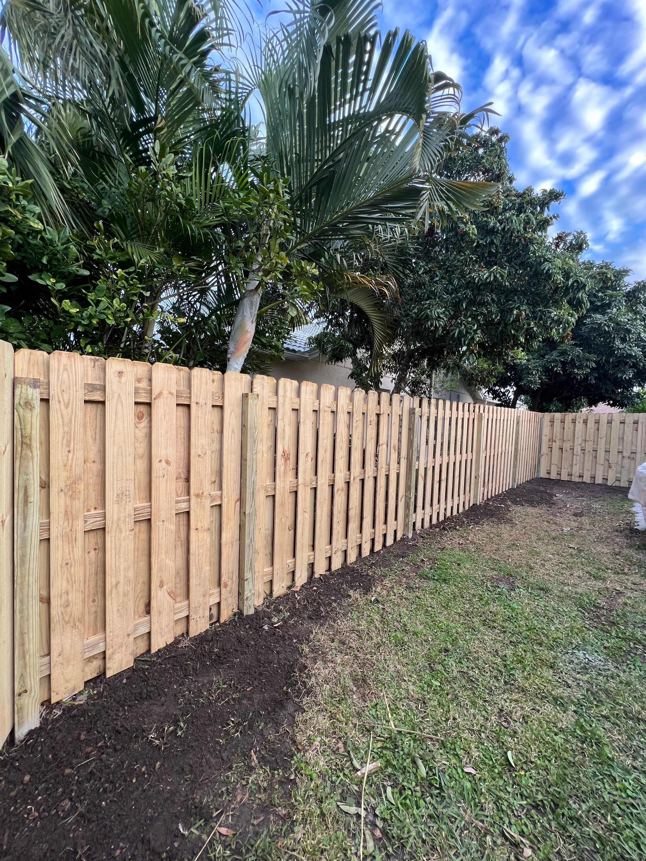 Wood Fence Installation using Wood Pressure Treated Fence  by Asap fence and gates, LLC