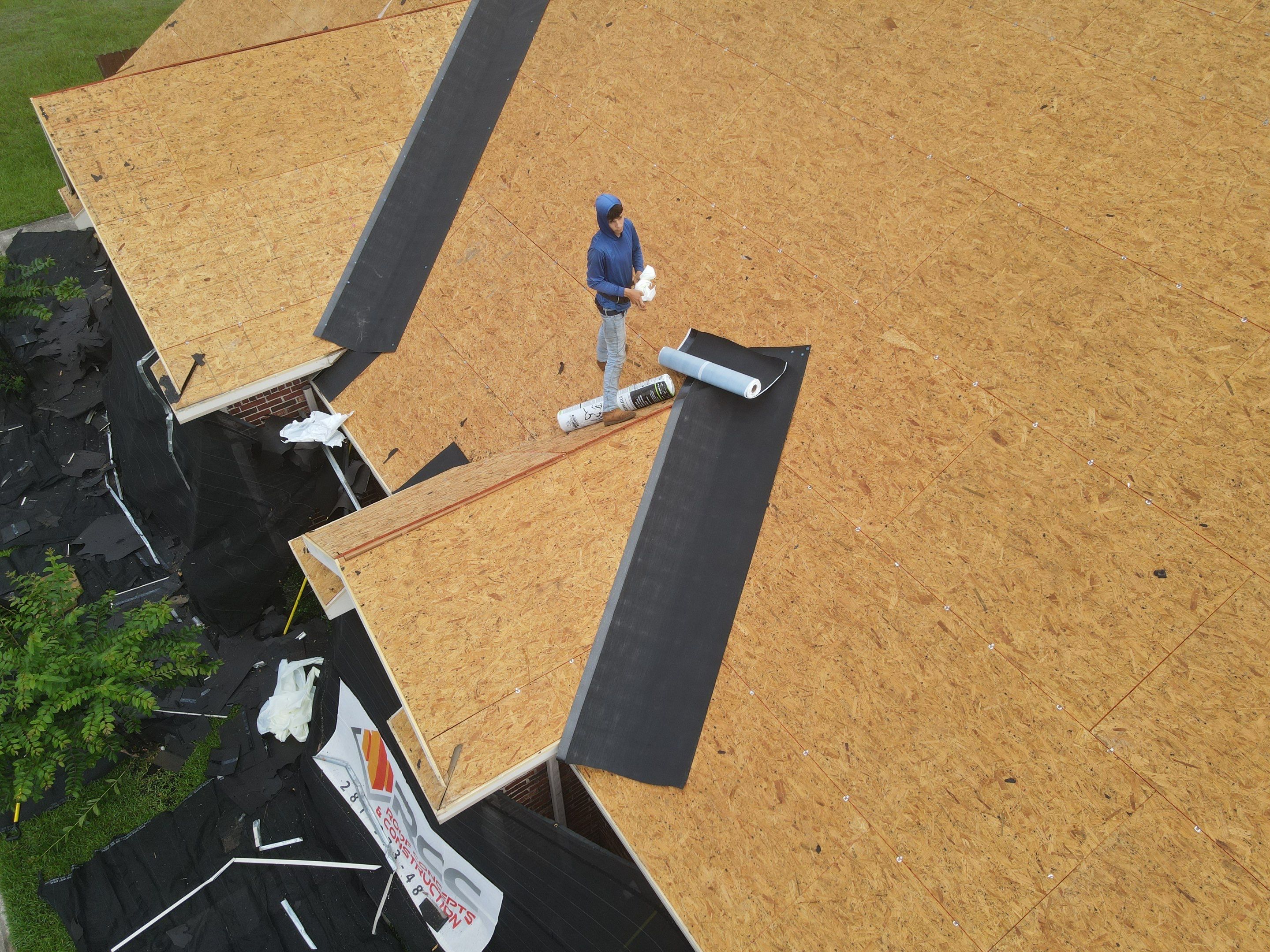 Commercial Roofing Installation using Malarkey Vista Impact Resistant by Roof Concepts Construction