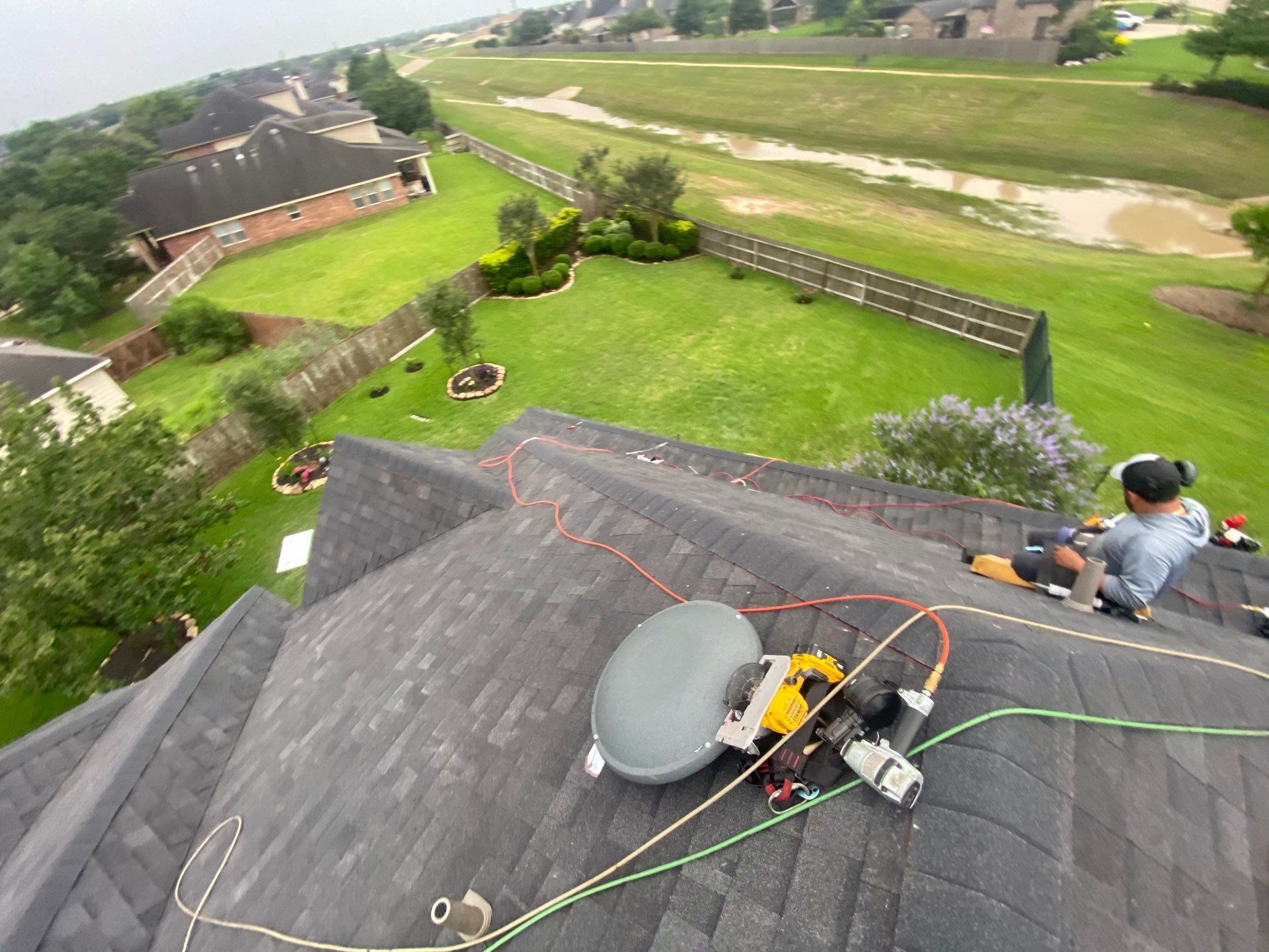Residential Roofing Installation using Owen's Corning Duration (Lifetime) Shingles by Roof Repair Company