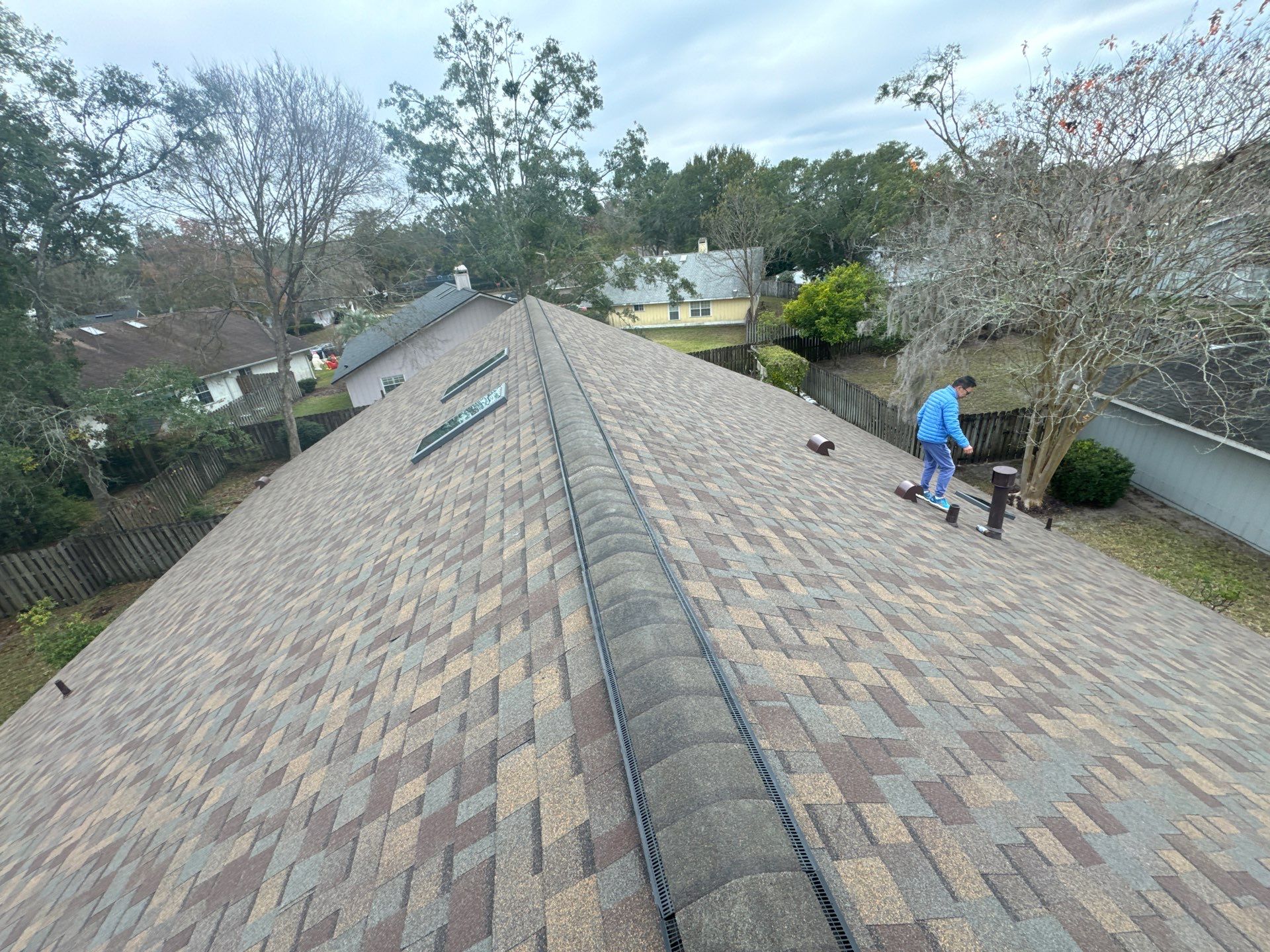 Hail damaged reroof in Gainesville, FL by Brehm Roofing