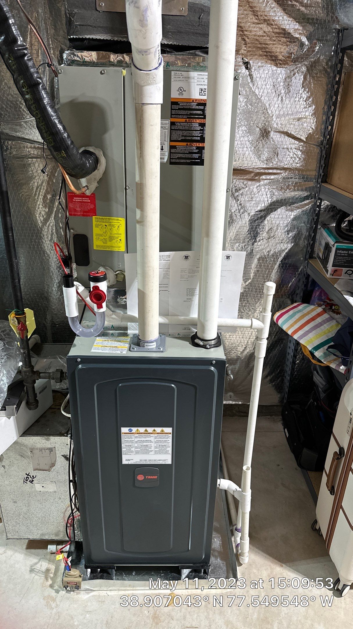 Central Air Conditioning Installation using Trane by Pro Sky Services