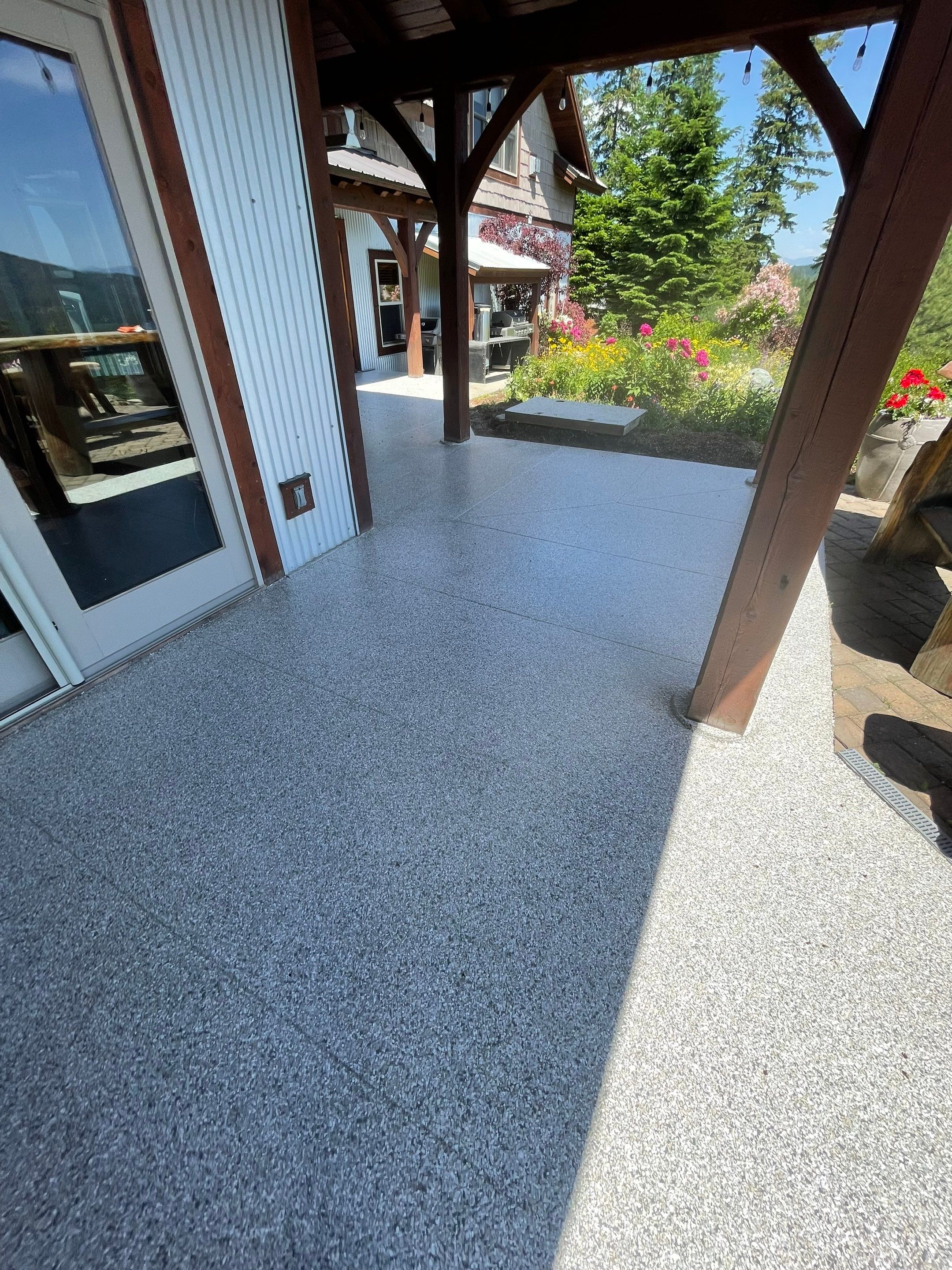 Patio Transformation using Mt Everest by Croc Coatings, LLC