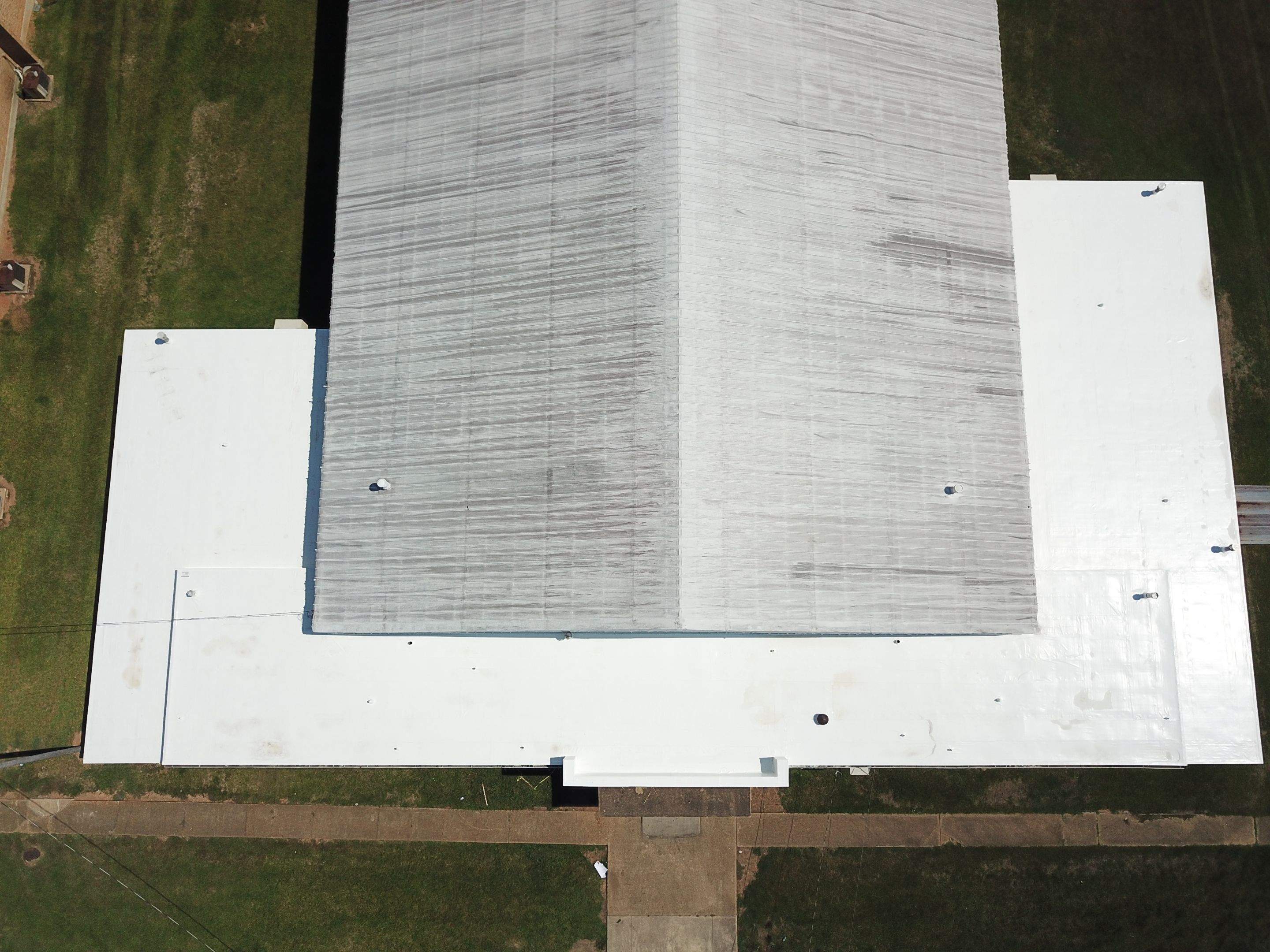 Commercial Roofing Installation using 60 mil PVC by Hostetler Roofing