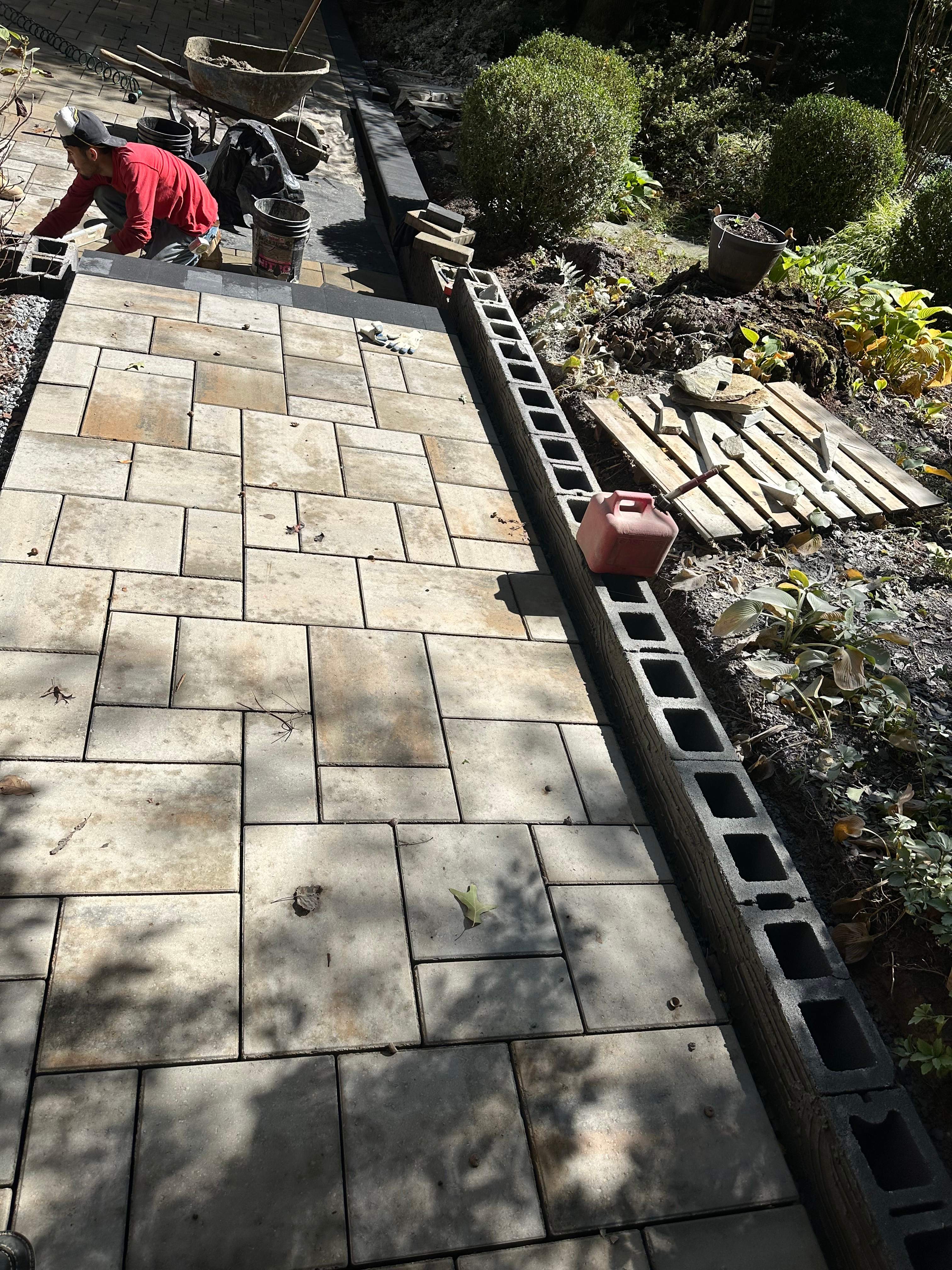 Custom Paver Patio in Reston, VA by Sunburst Construction Inc