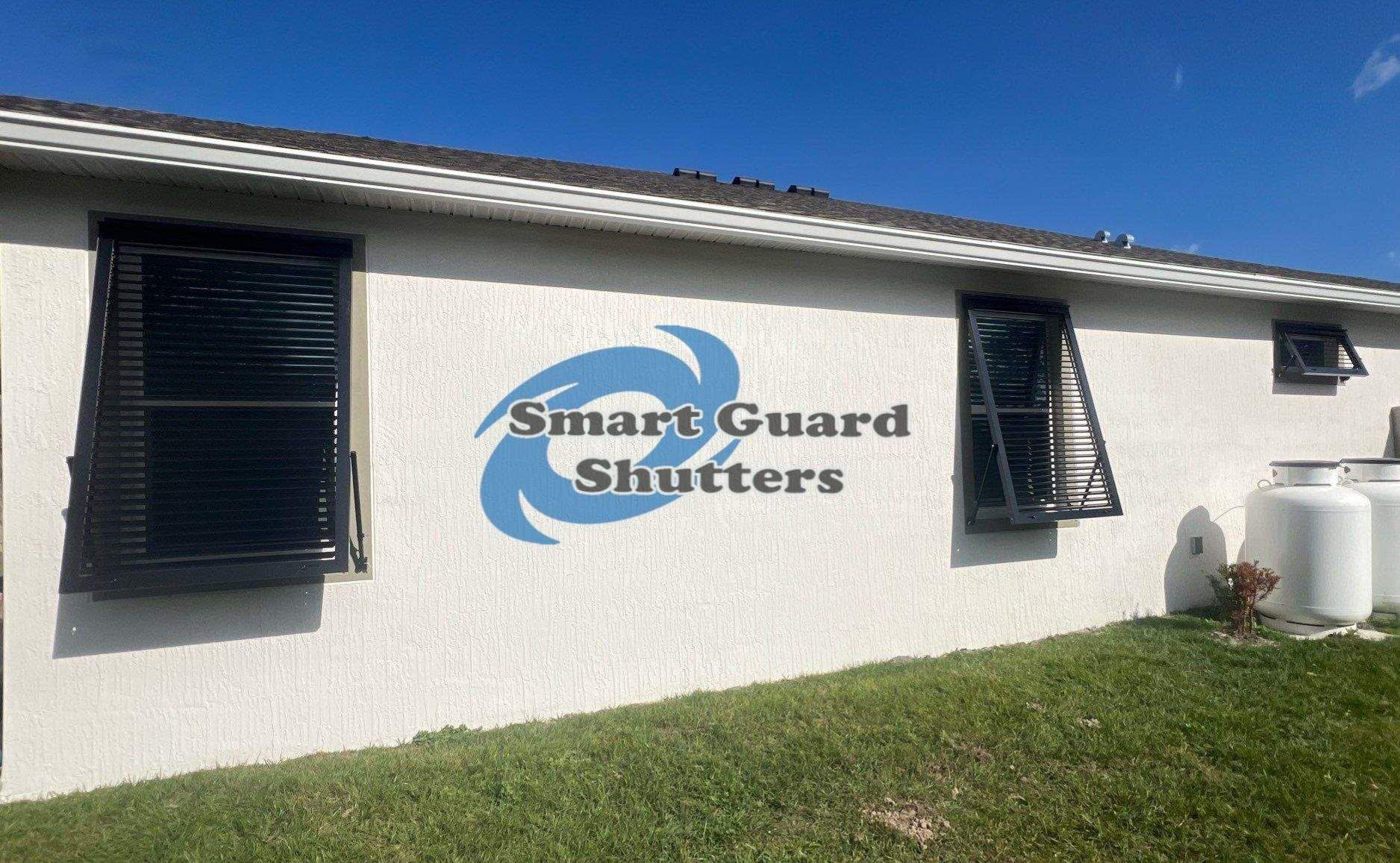 Impact Bahamas in MATTE Jet Black by Smart Guard Shutters