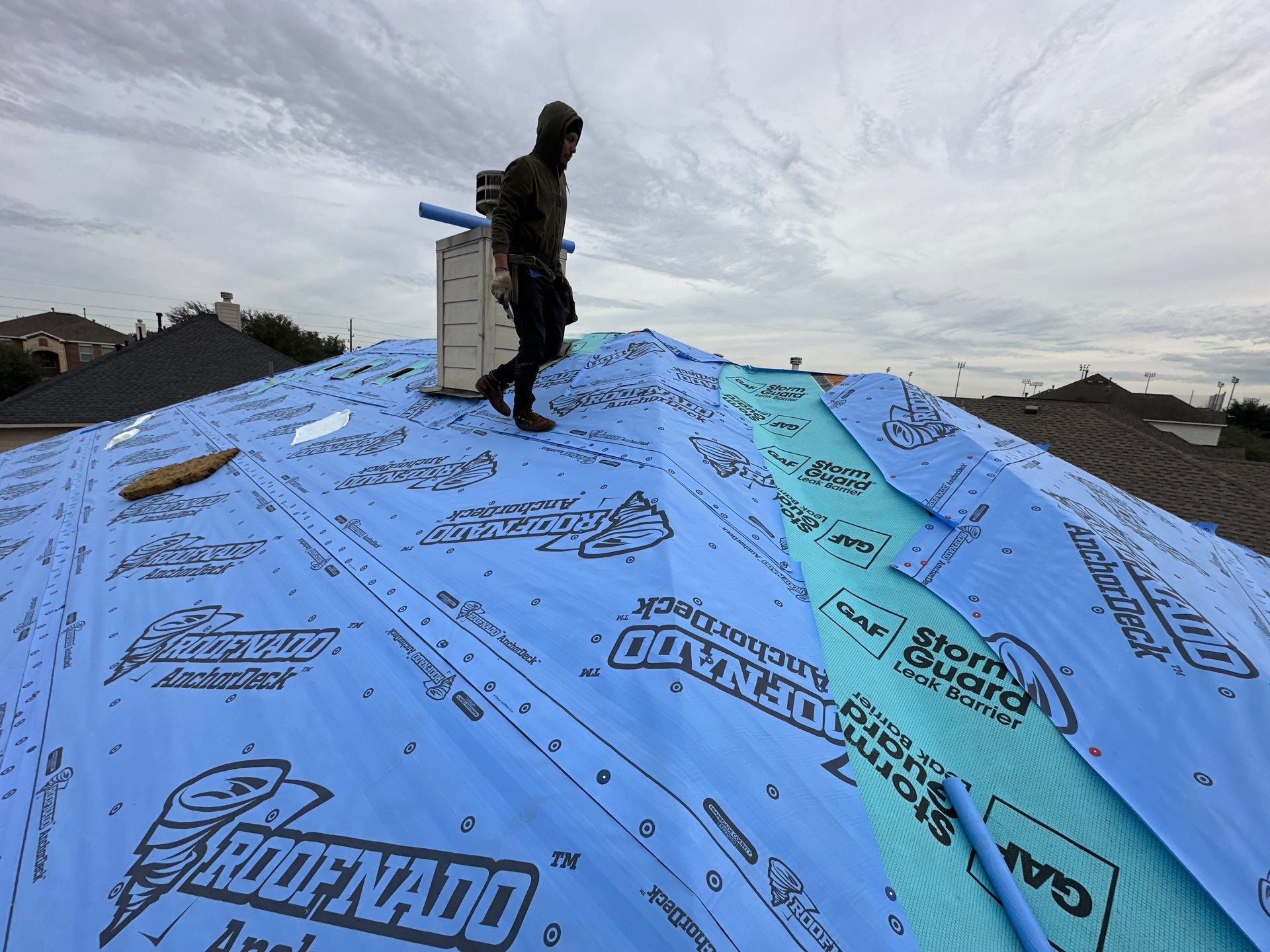 Project in Houston by Motion Roofing