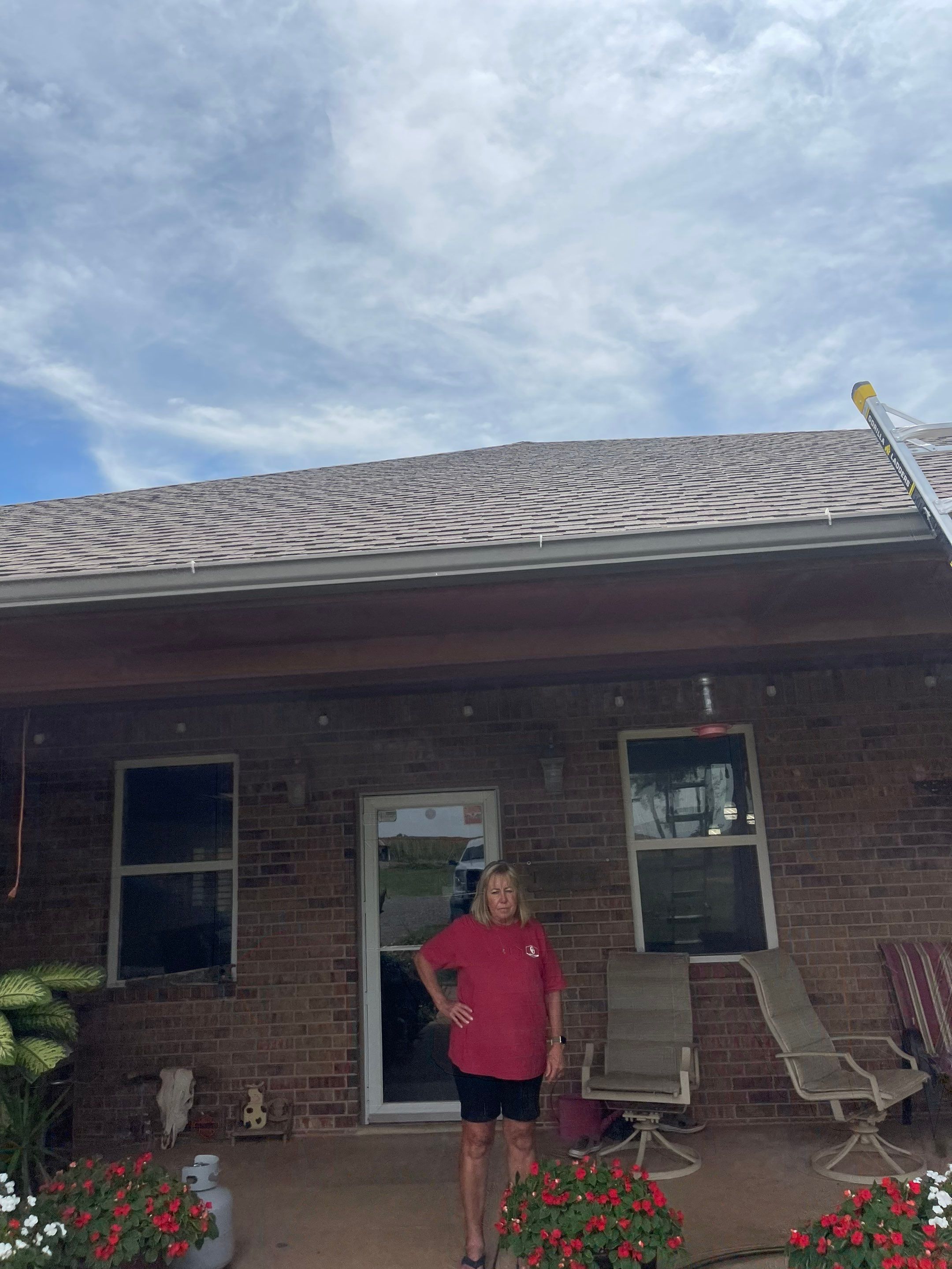 Hail Damage on a Roofing System by Icon Roofing And Construction 