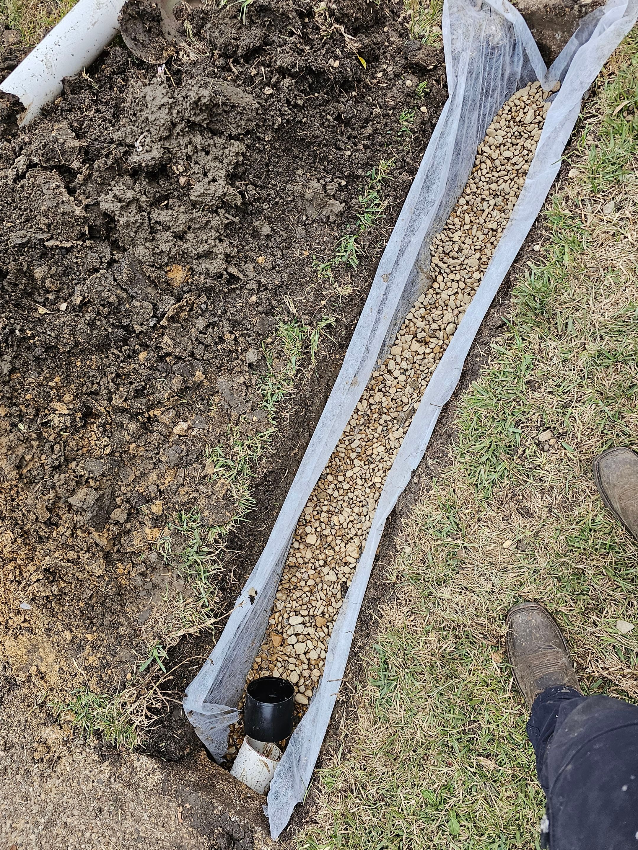 French Drain & Retaining Wall by EL-GC LLC 