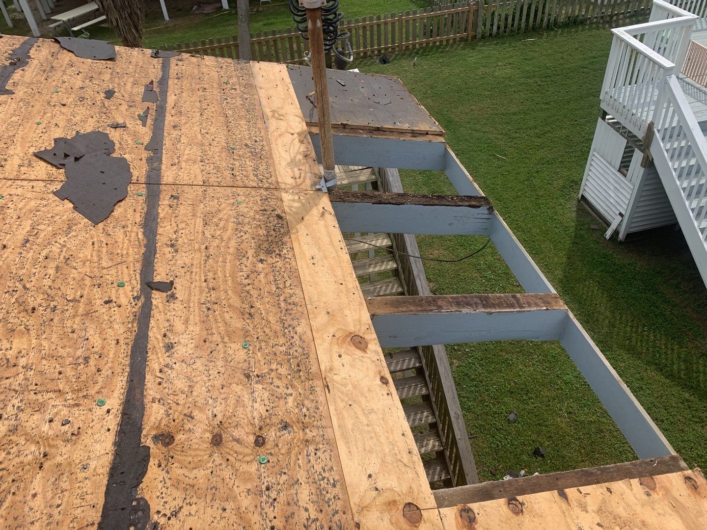 Galveston Waterfront Roof Installation In Progress by Elite Roofing LLC