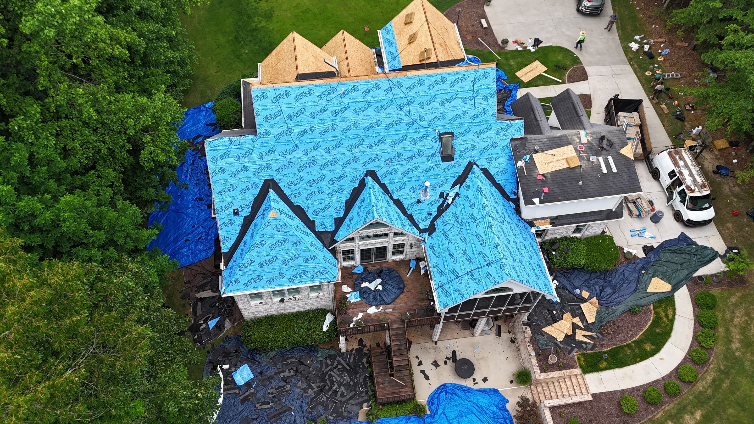 Insurance Paid Architectural Shingle Roof Replacement for Simpsonville Residence by Roofers LLC