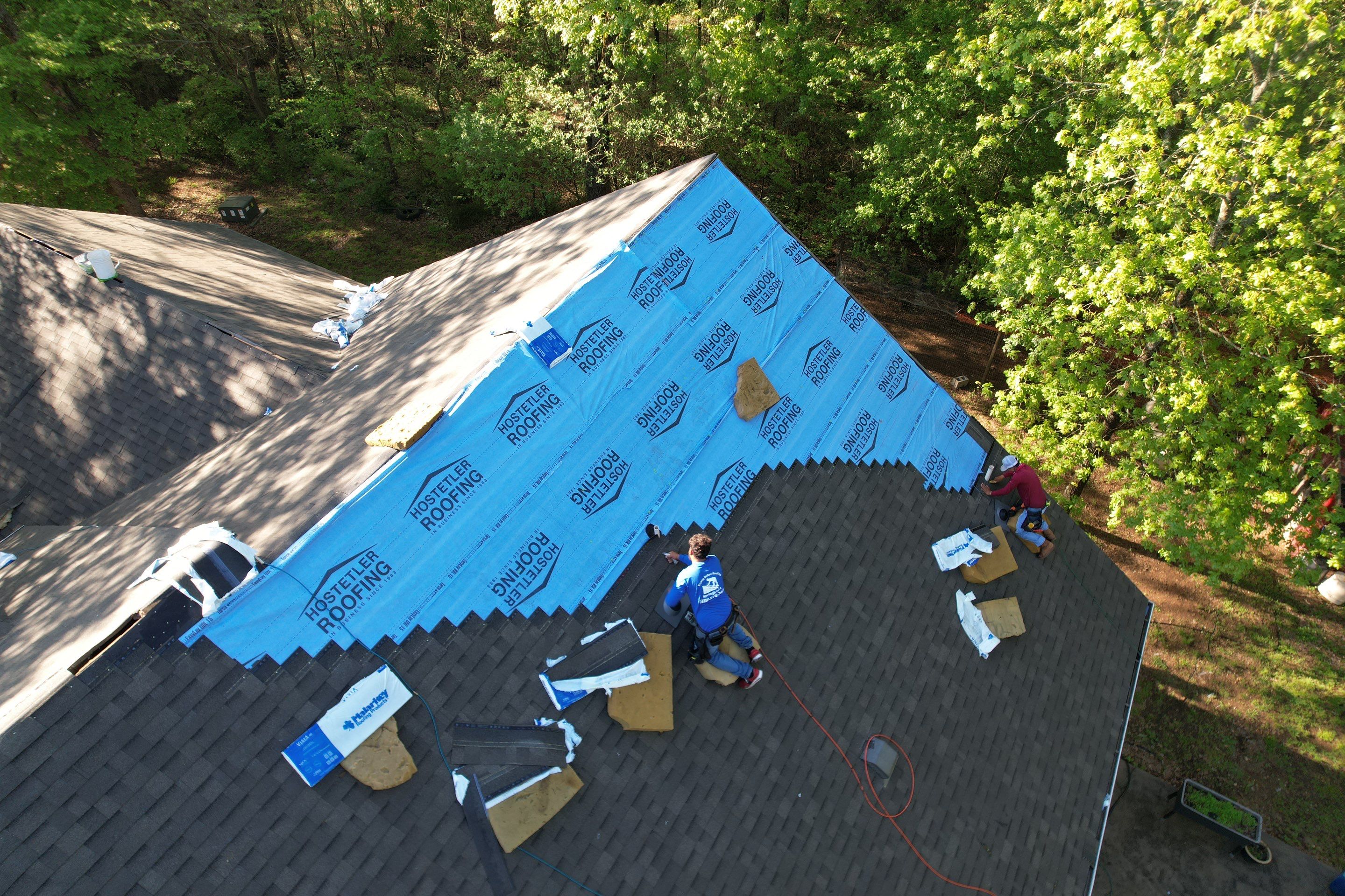 Residential Shingle Reroof using Malarkey Vista by Hostetler Roofing
