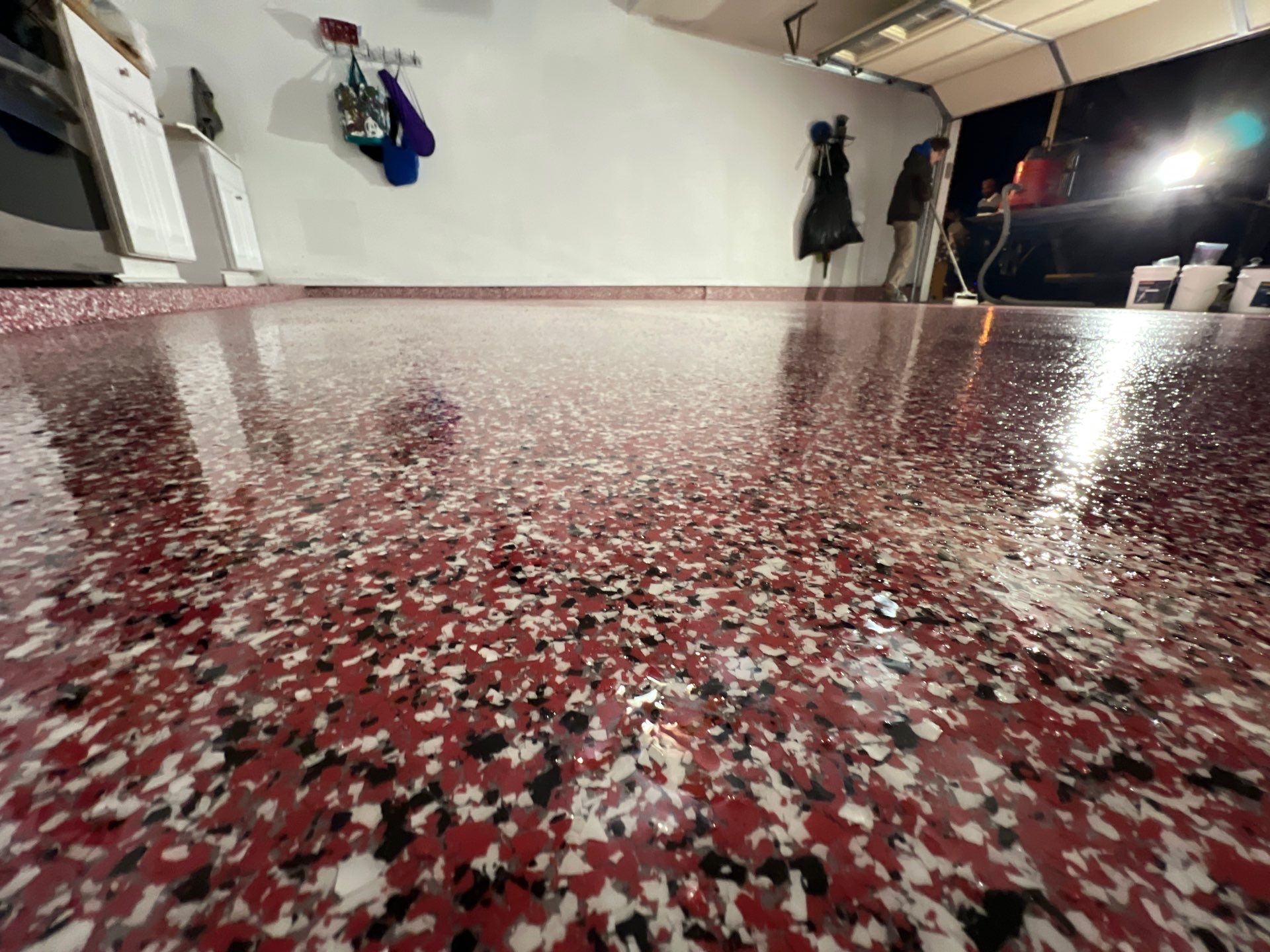 Epoxy Flake Floor Installation | Grand Rapids Michigan by Gordon Painting