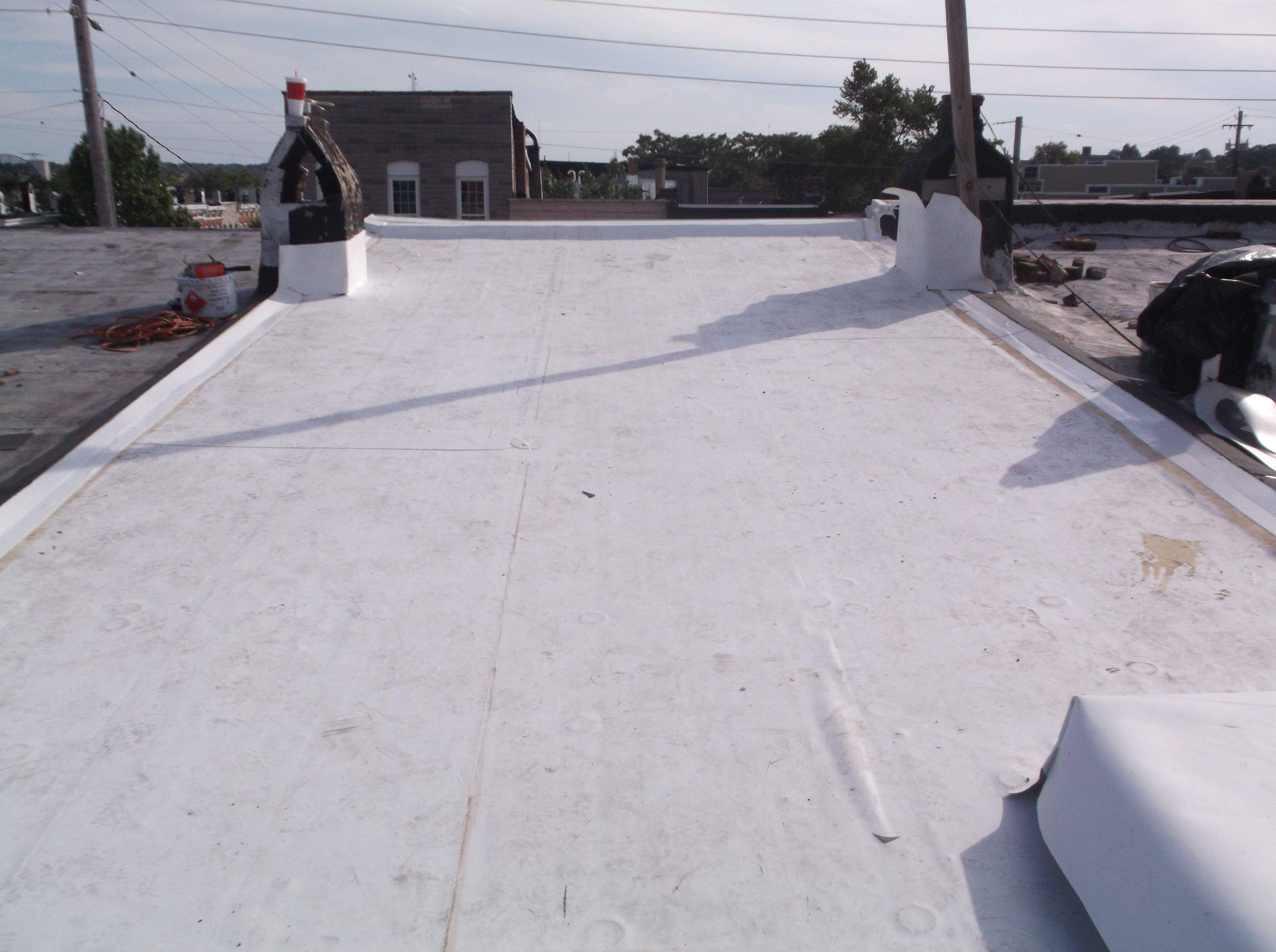Commercial Roofing Installation using TPO by Alpha Design Services