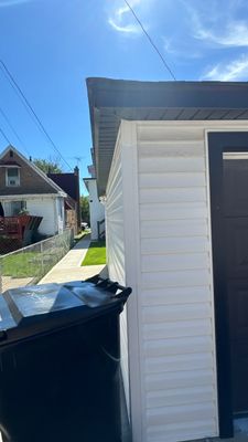 Turtle Shell gutter protection installation in Chicago, IL 60634, photograph 4