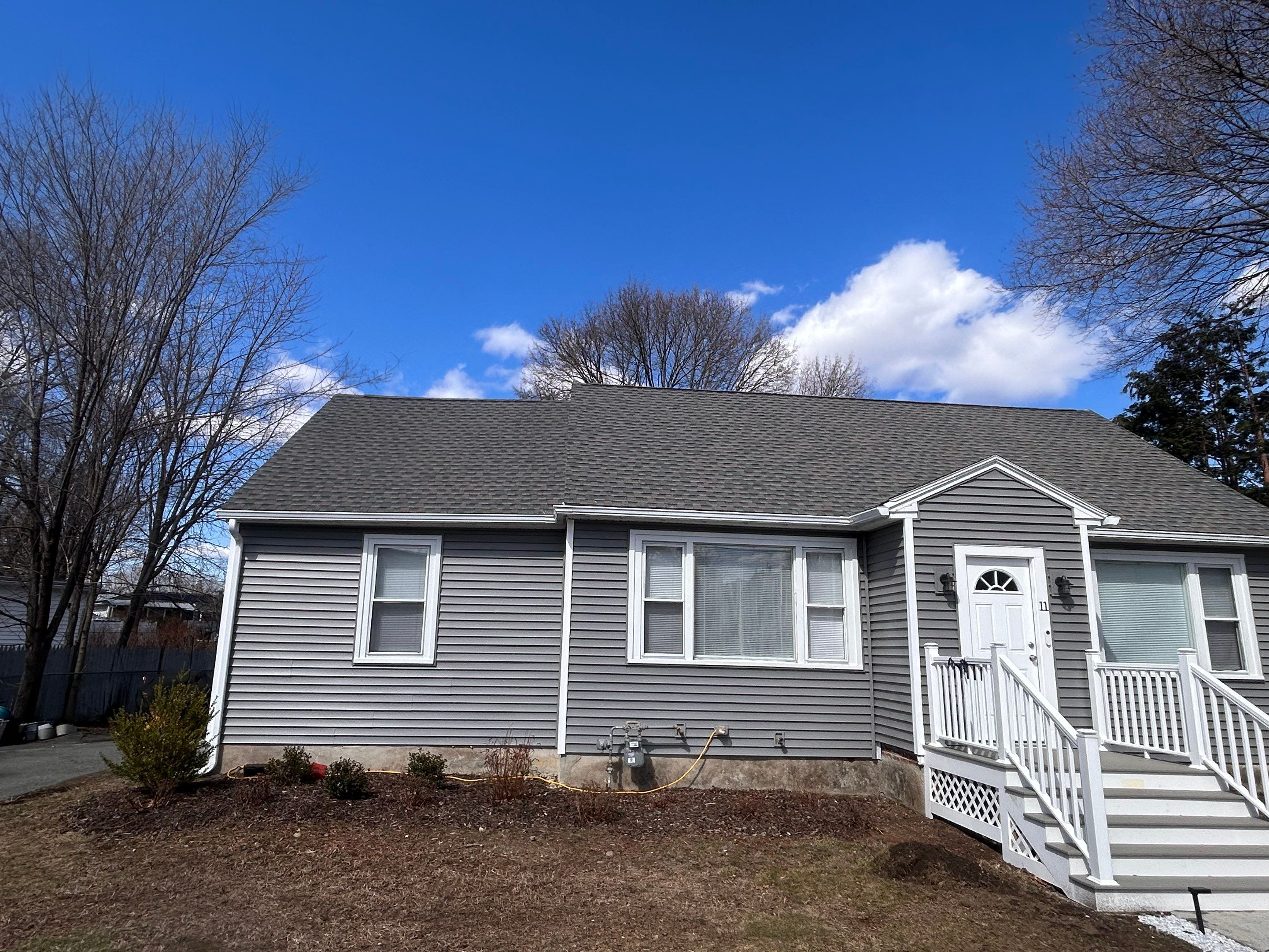 5" K-Style Seamless Aluminum Gutter Installation in Lawrence, MA – Full System Replacement by Mighty Dog Roofing of Greater Middlesex County