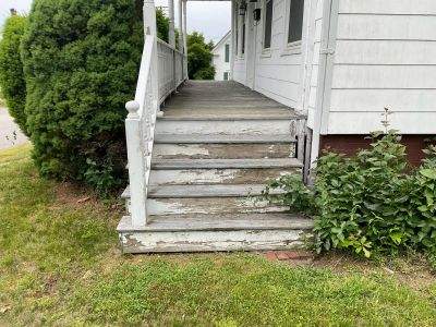 Full Exterior Painting and Porch Restoration in Boothbay Harbor by Picture Perfect Pro Painting