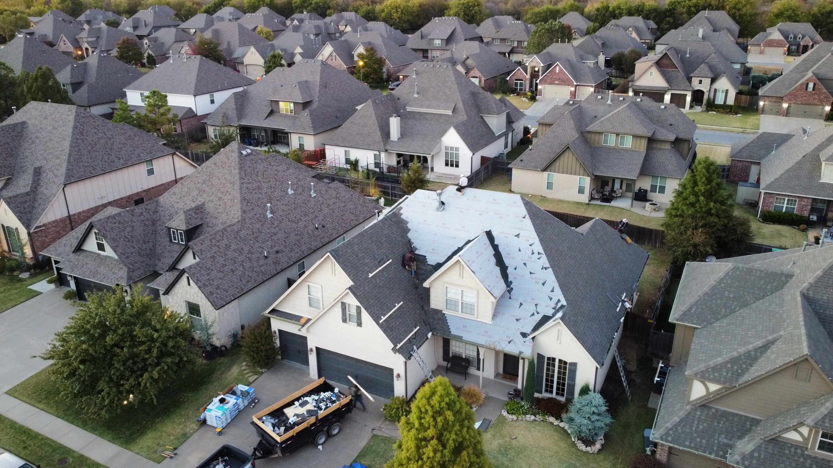 Residential Roof Replacement using Malarkey Vista (Weathered Wood) by Sentry Roofing