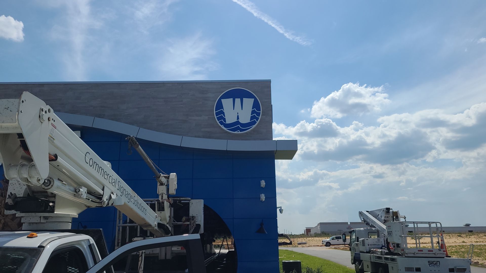 Pylon Sign and Channel Letters for Waters Car Wash by SignCrafters