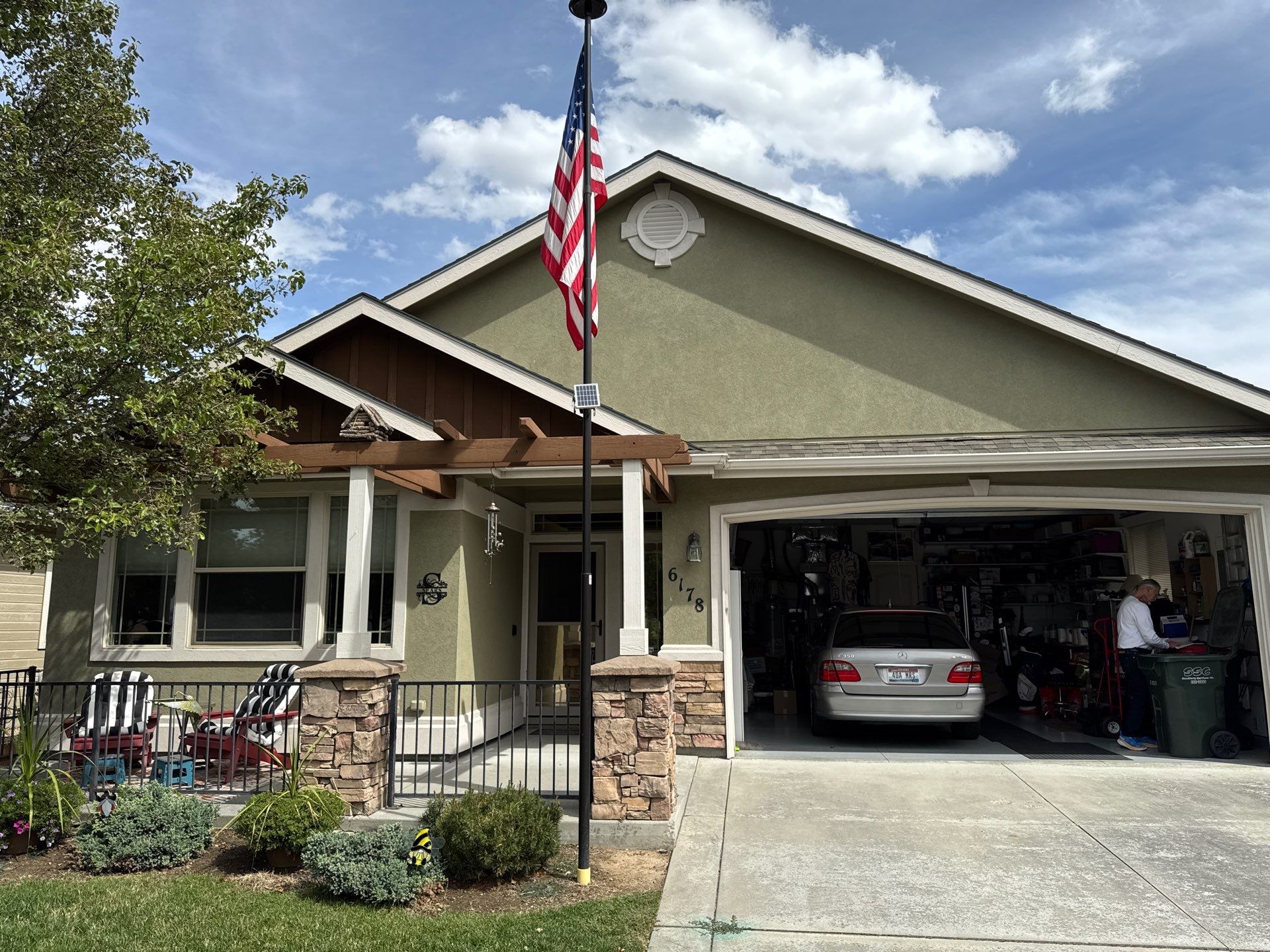 Residential Roof Replacement With Charcoal Architectural Shingles in Meridian by Olive Roofing