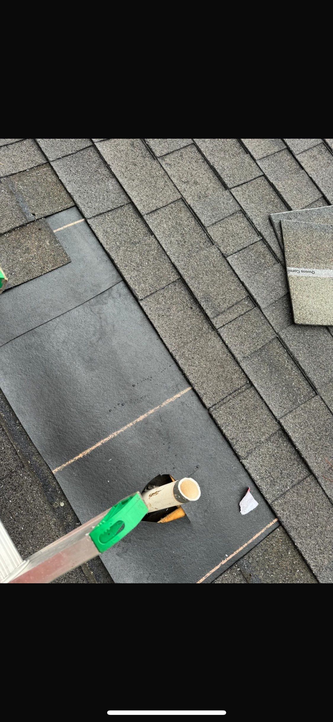 Hail Damage using Owen's Corning Duration (Lifetime) Shingles by Roof Repair Company
