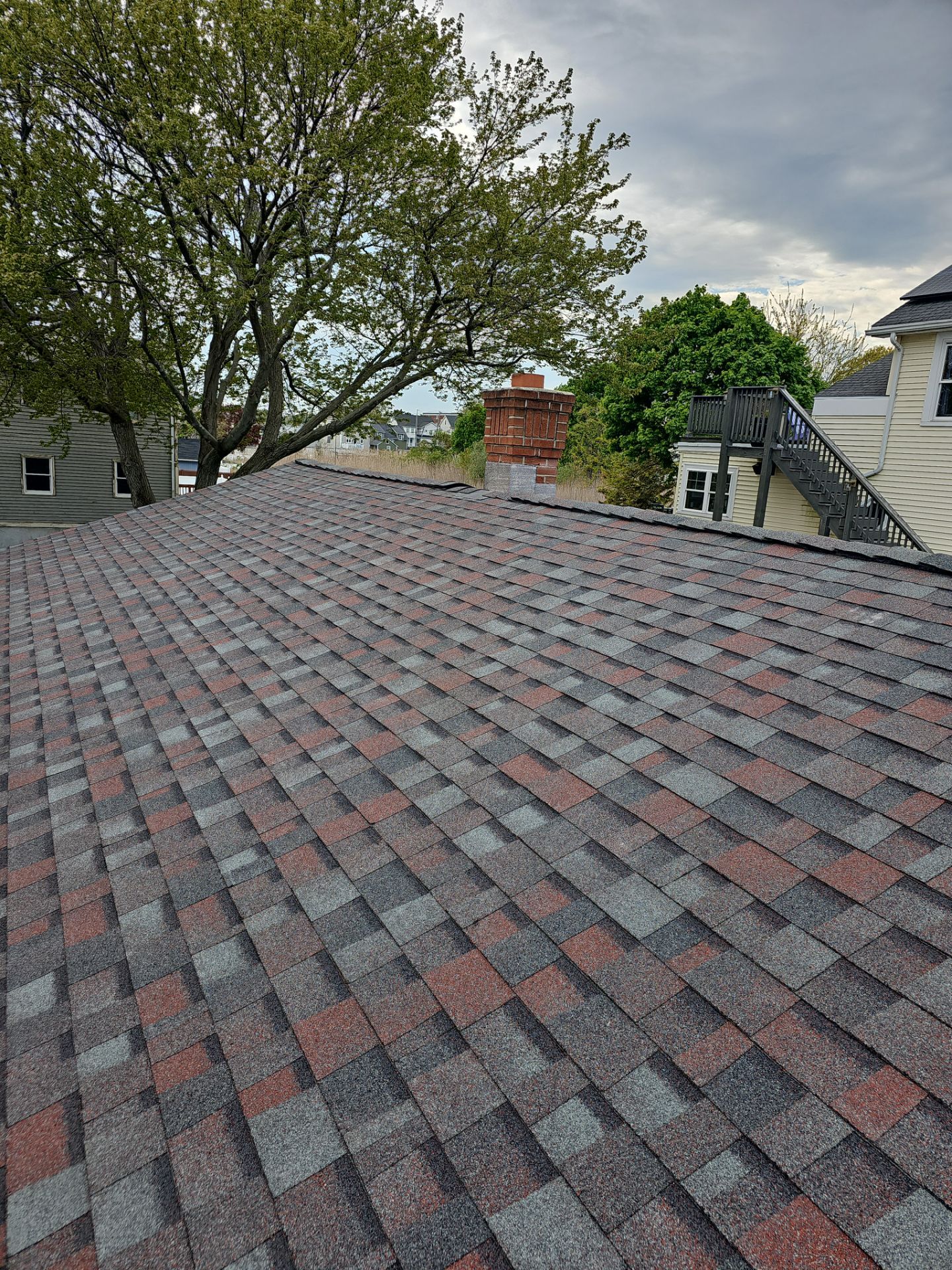 Residential Roofing Installation using Owens Corning Duration Colonial Slate by A Plus Exterior