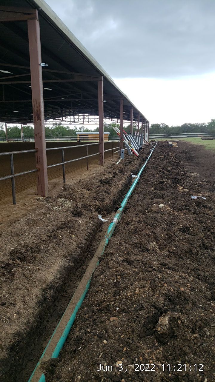 100K gallons for the horses and their arena! by Hill Country Rain Water
