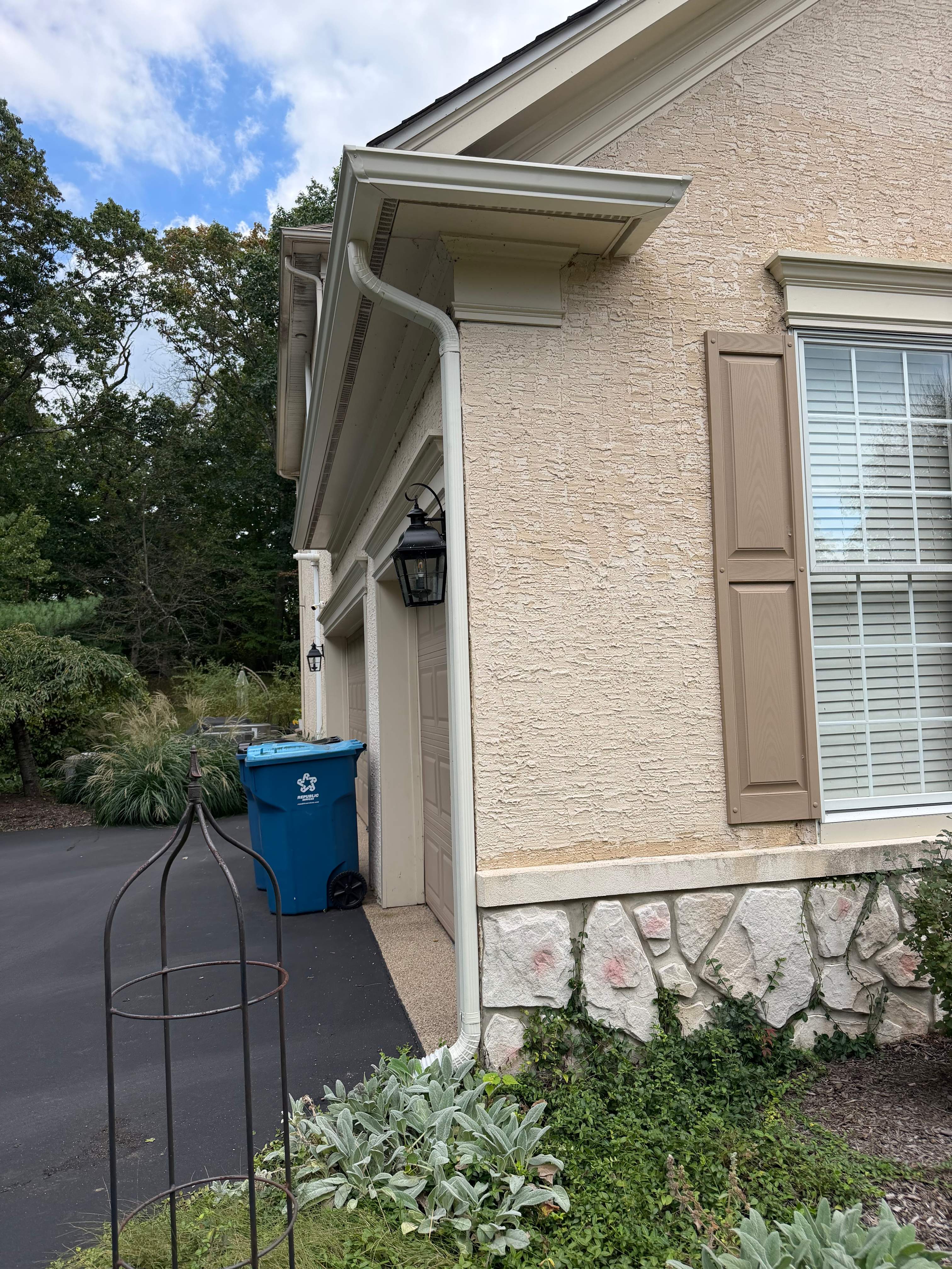 Exterior Gutter for Washington Crossing Garage by Stofan Construction LLC