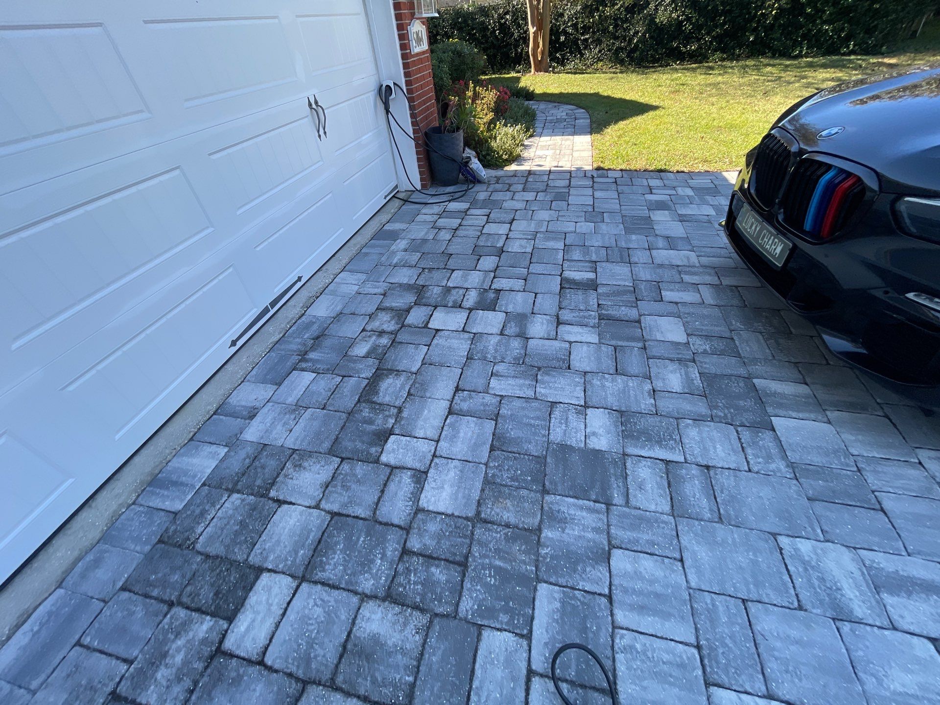 Paver Driveway using Concrete Sealant and PolySand by DuraSeal