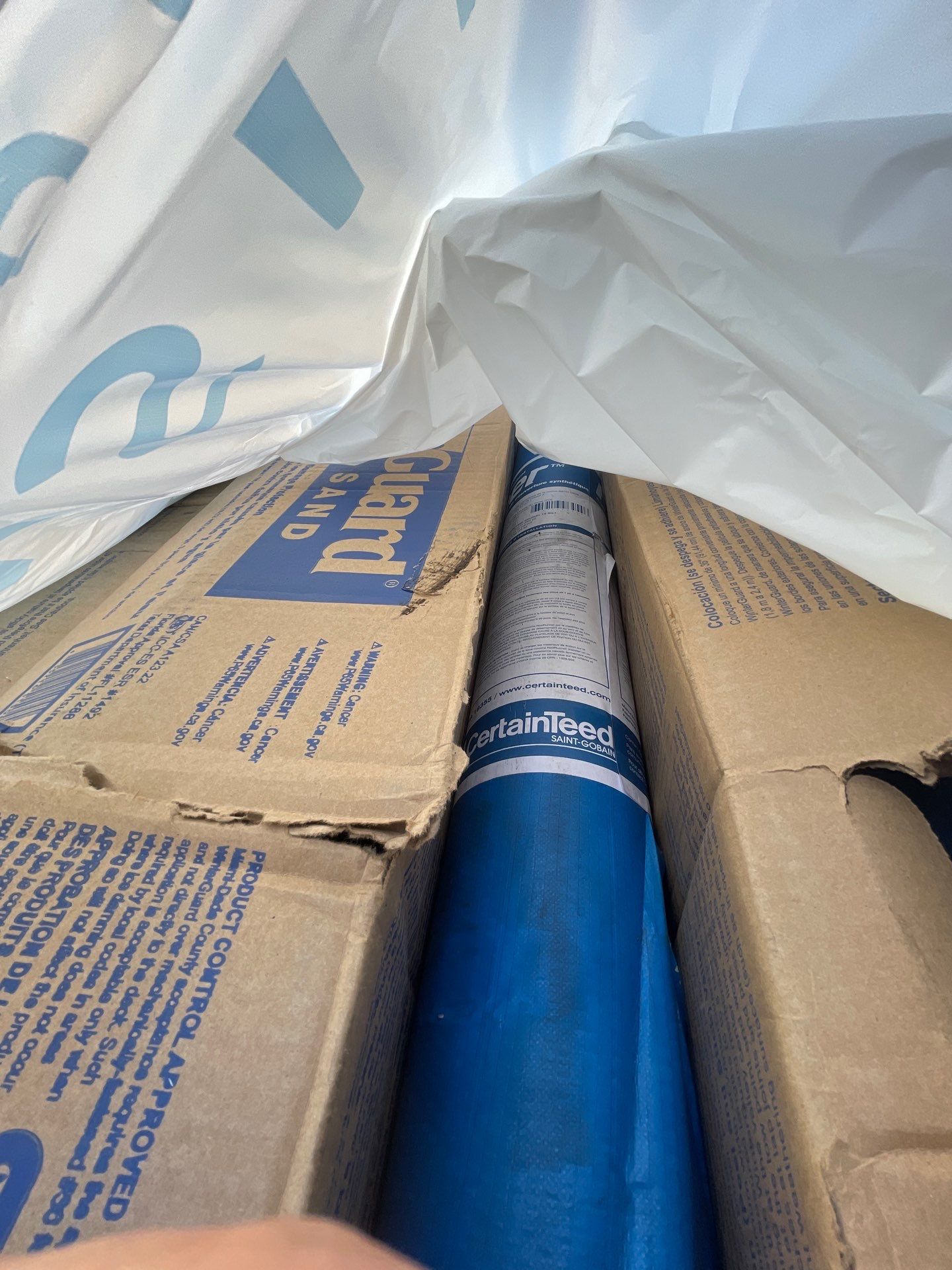 Residential Roofing Installation using Certainteed Landmark Moire Black by A Plus Exterior