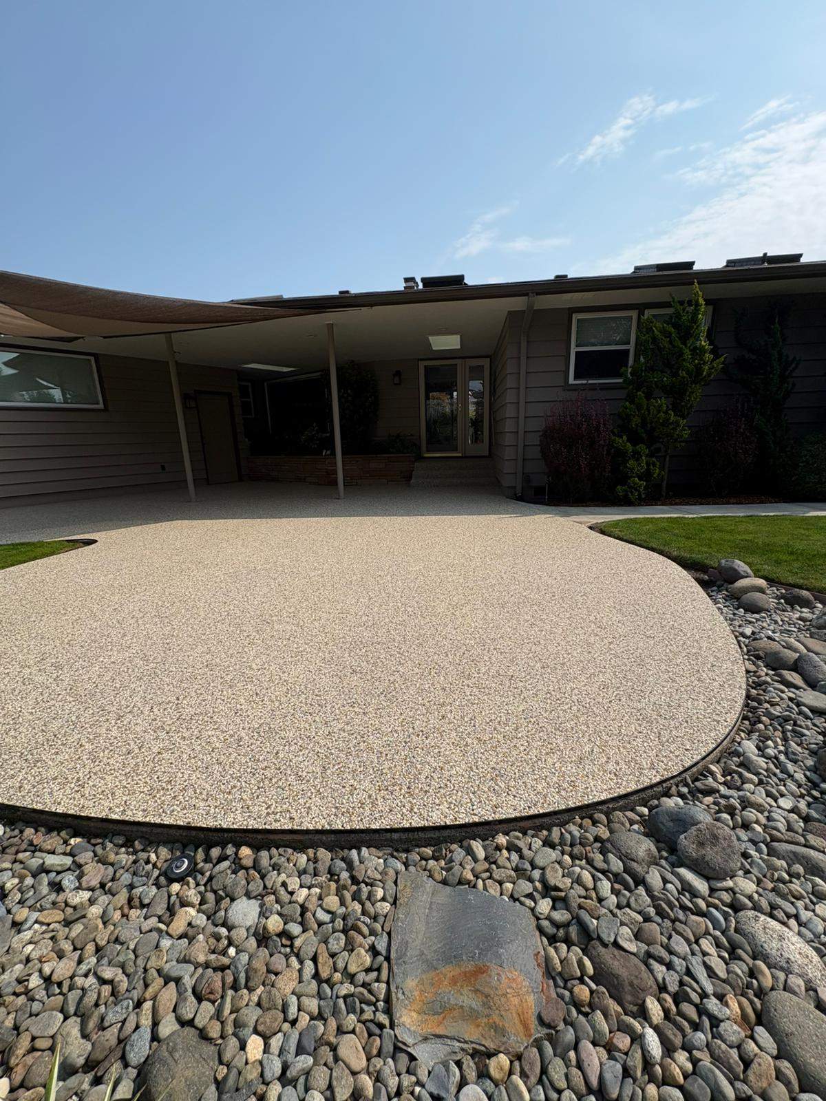 Timeless Charm Patio in Sistine Chapel by Concrete Coating Experts Inc.
