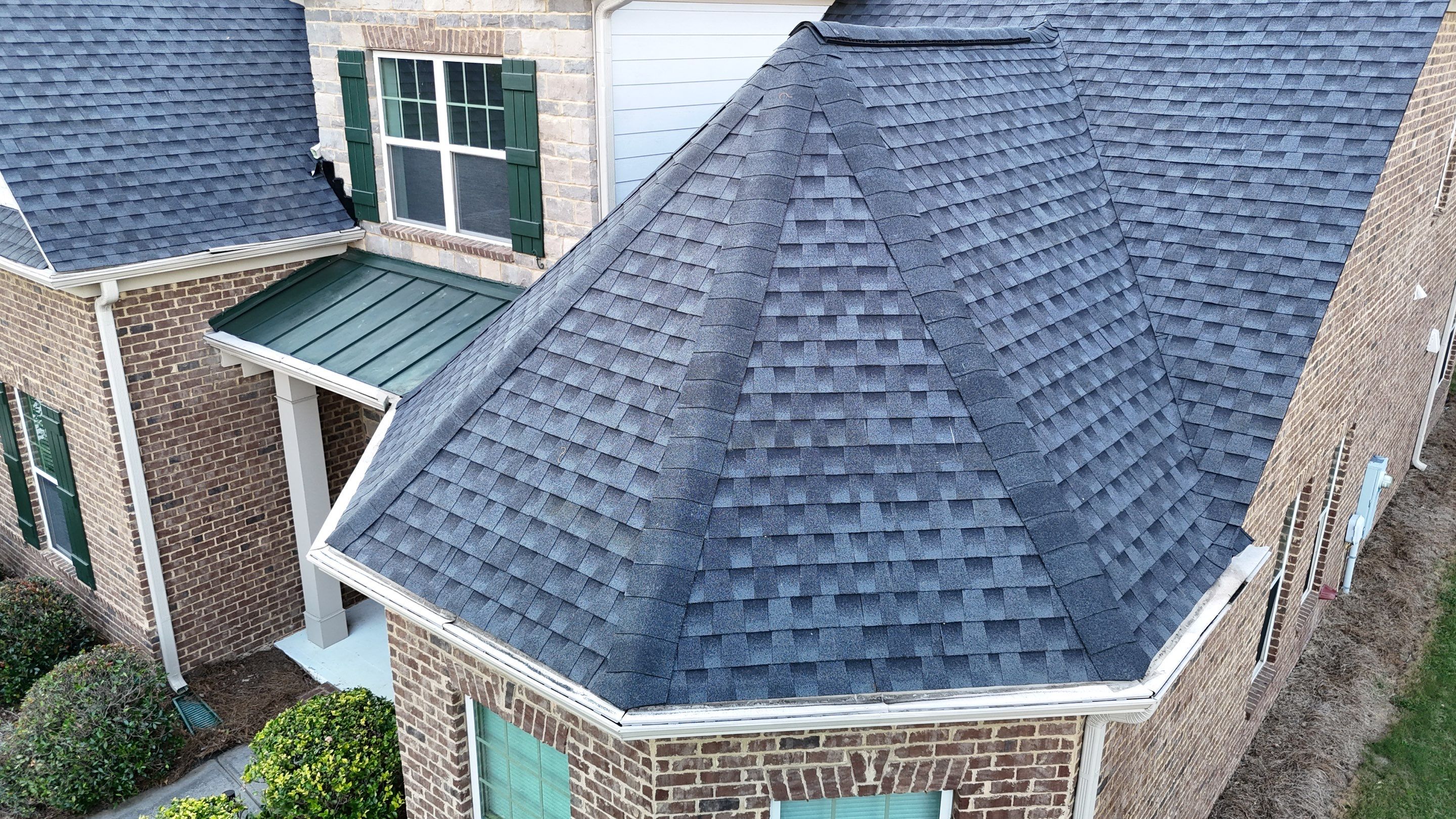 Whitney Lndg Doraville Roof & Metal Porch Replacement  by Dom Roofing & Restoration