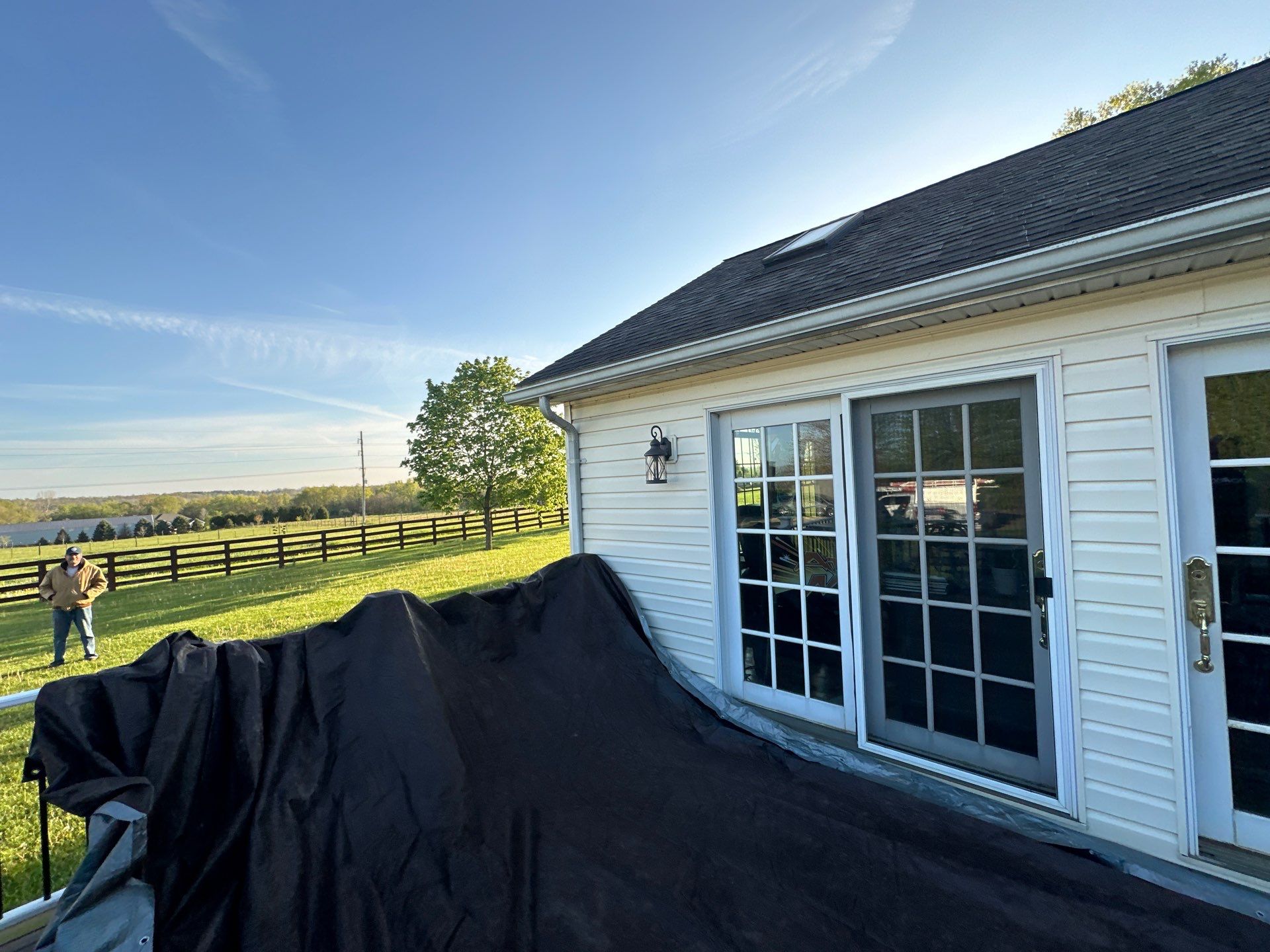 Residential Roofing Installation using Duration Series Shingles - Driftwood by RoofX 