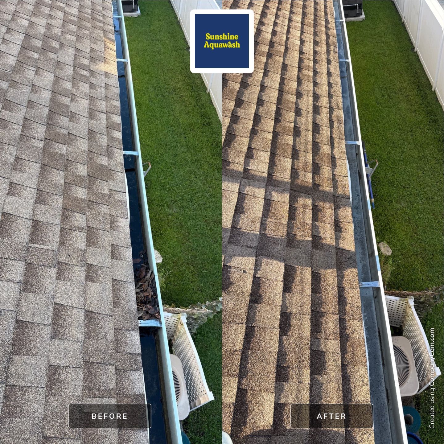 Gutter Cleaning Project – Oakley Place Community, Ellenton, FL by Sunshine AquaWash