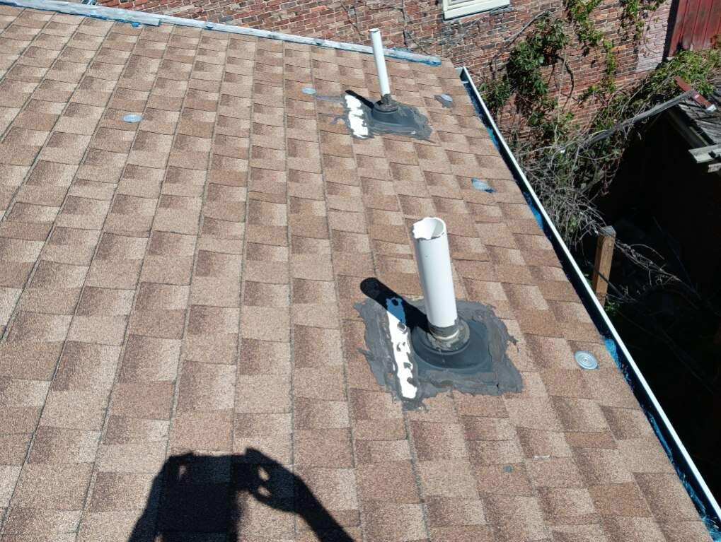 Residential Roofing Installation using Landmark Shingles by Alpha Design Services