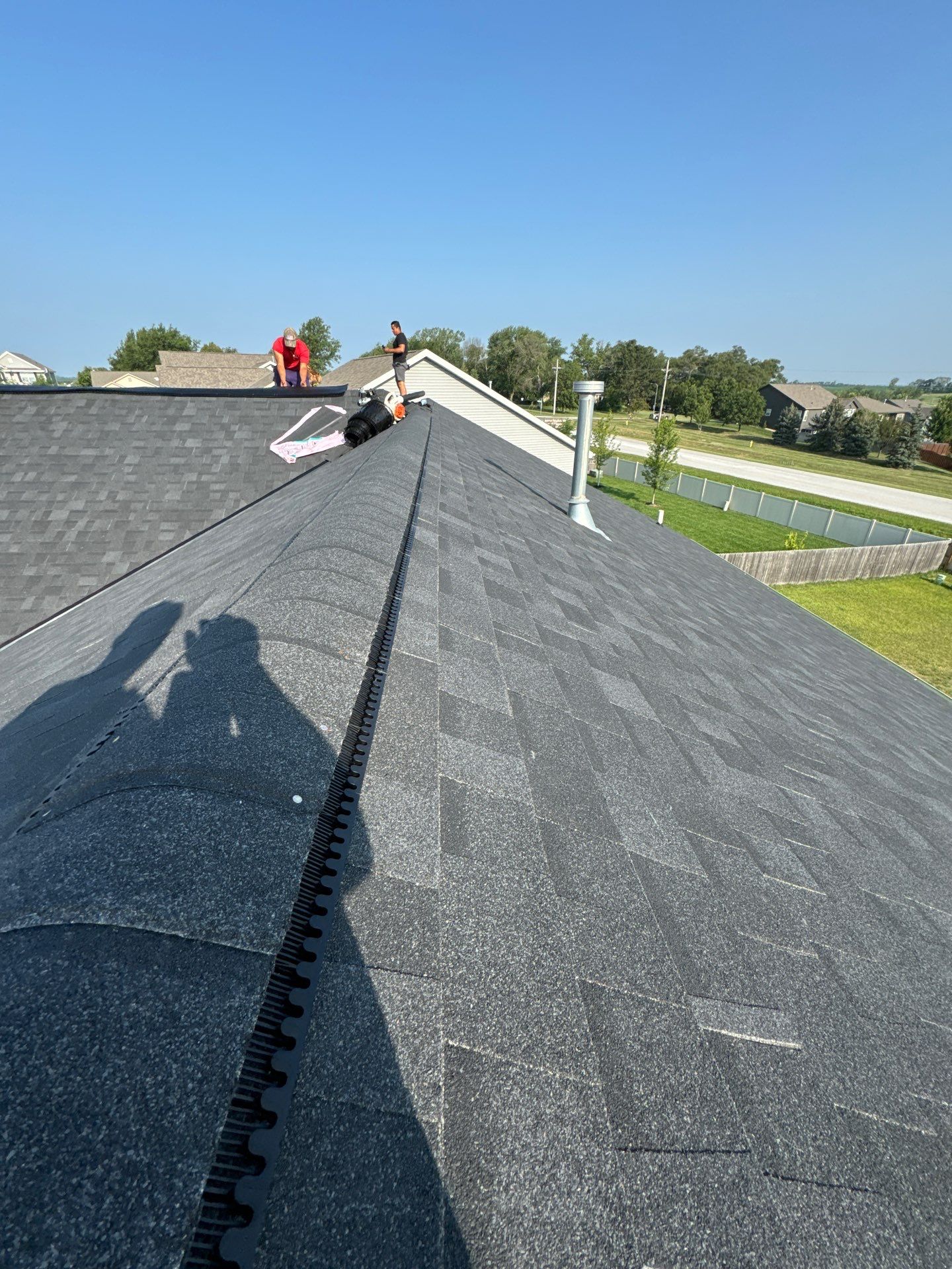 Roof Replacement with Open Metal Valleys in Bennington, NE by Crows Roofing LLC
