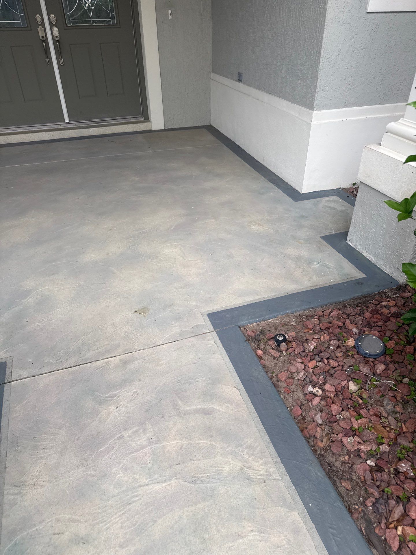 Driveway, Sidewalk & Porch in TrailMix (Torginol) by Innovative Concrete Coatings 