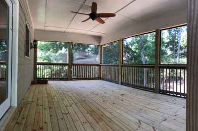 Second-Story Sunroom Addition and Screened Porch Conversion in Dunwoody