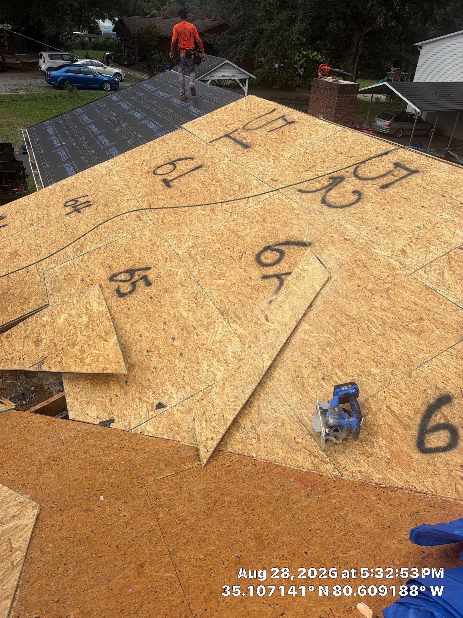 Roof replacement, interior and gutter repair by hail and wind damage by Just Brilliant Restoration JBR