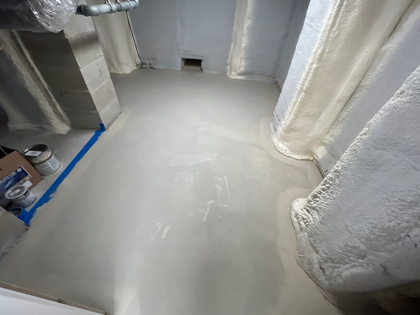 Luxury Home Concrete Floor - Epoxy & Flakes Finish - Stone Harbor, NJ by FreshCoat Works LLC