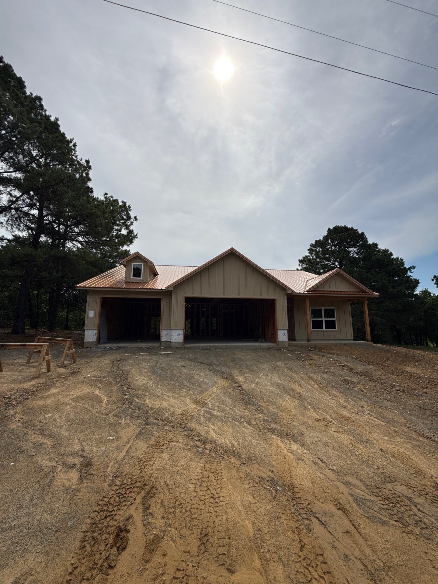 Copper Metallic 26-gauge low rib metal roofing. by In & Out Construction & Remodeling, LLC