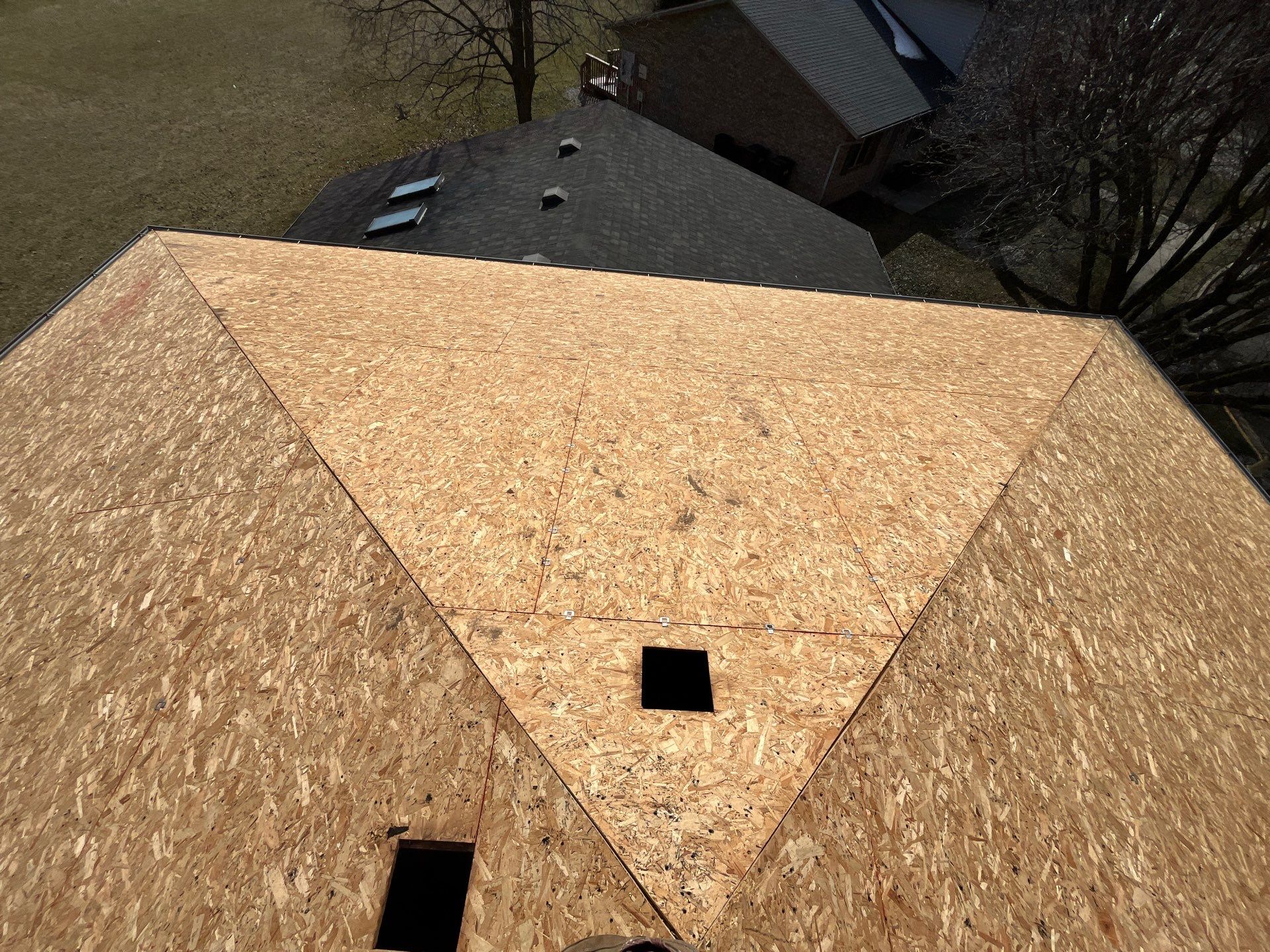 Residential Roofing Installation using GAF Timberline HDZ Weathered Wood by Nitro Roofing and Construction
